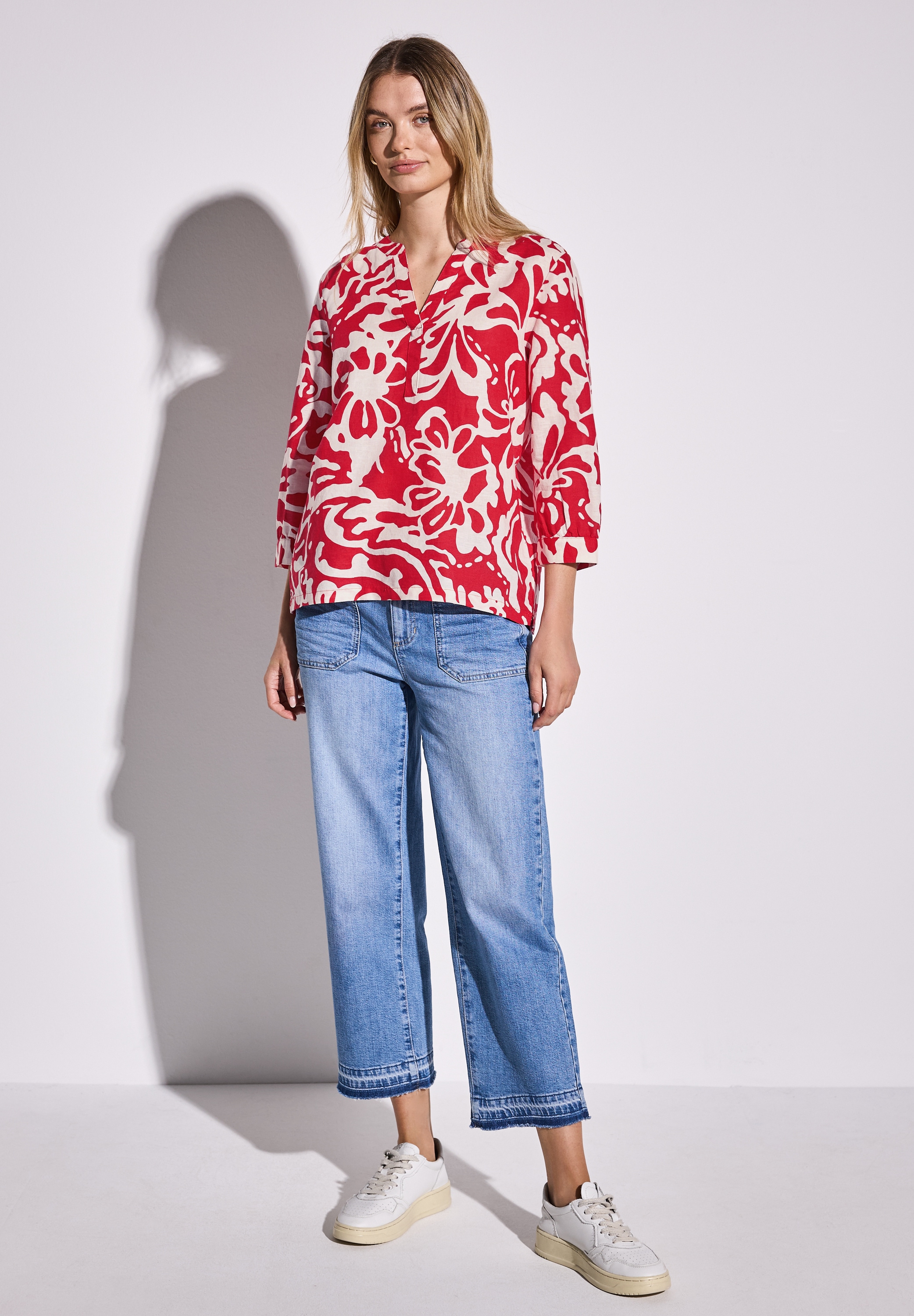 STREET ONE Klassische Bluse, mit All-Over Print