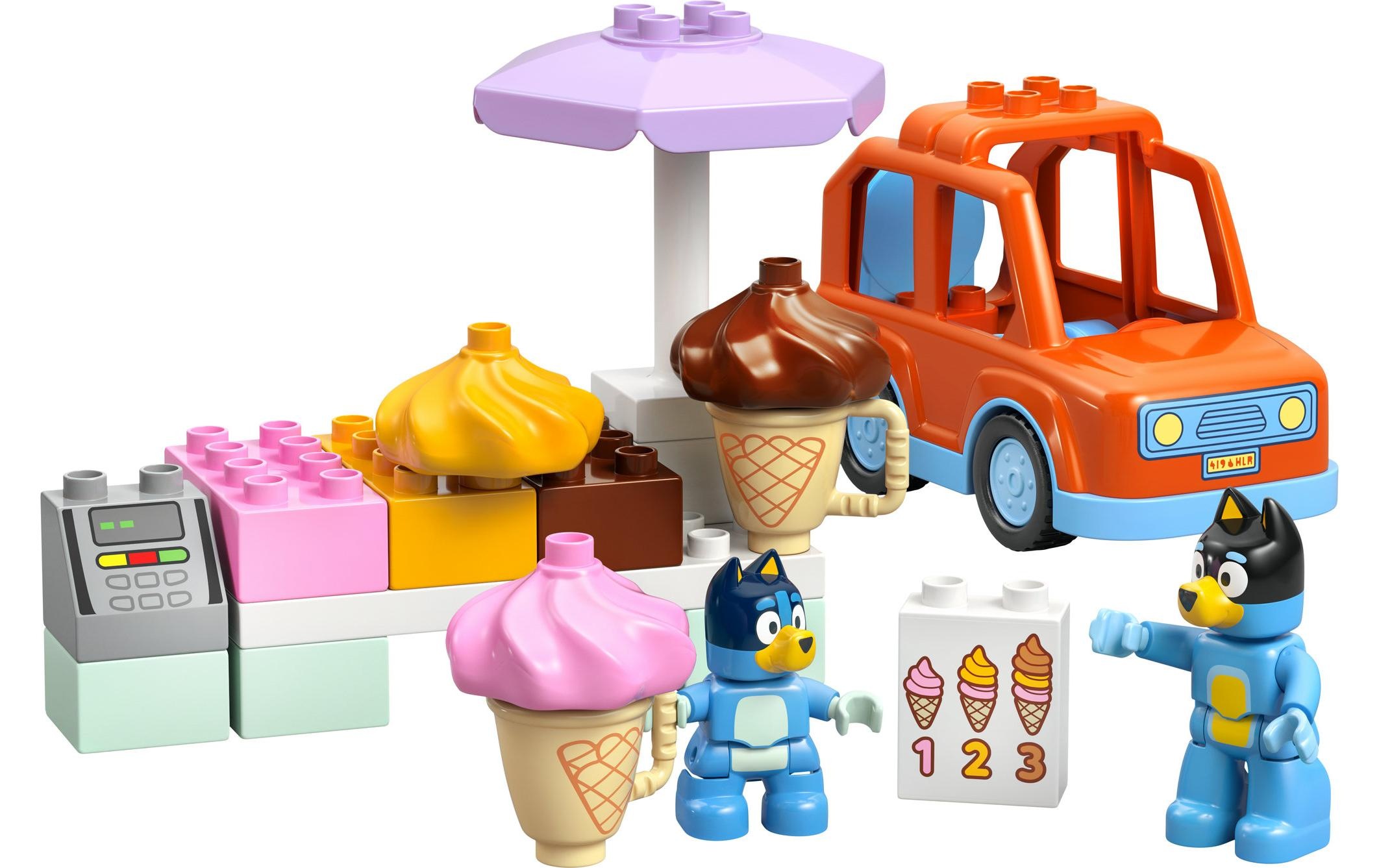 LEGO® Spielbausteine »LEGO® DUPLO® Ausflug zur Eisdiele mit Bluey 10458«, (22 St.)