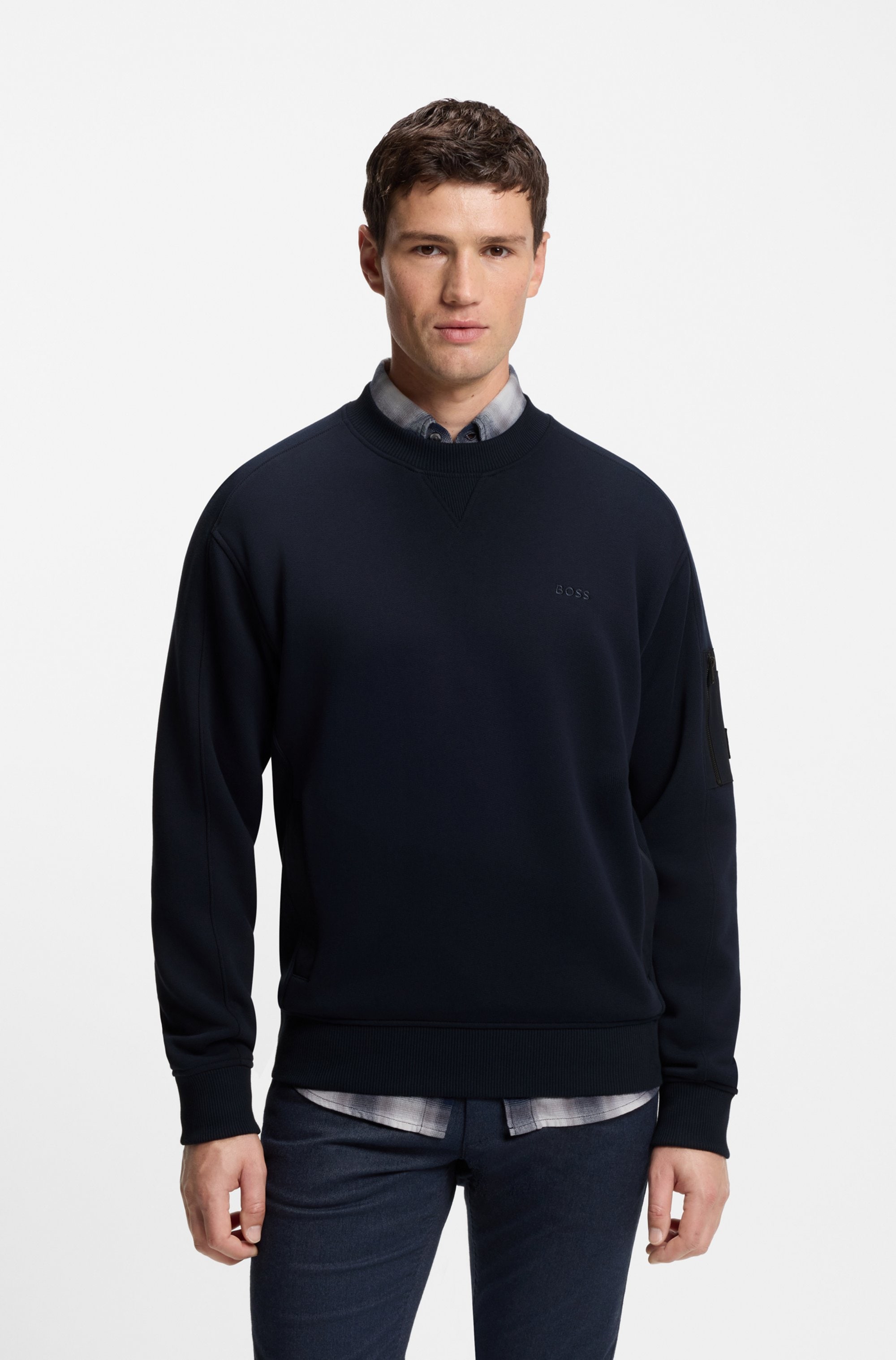 BOSS ORANGE Sweatshirt »We mixed«, mit Ärmeltasche und Eingrifftaschen