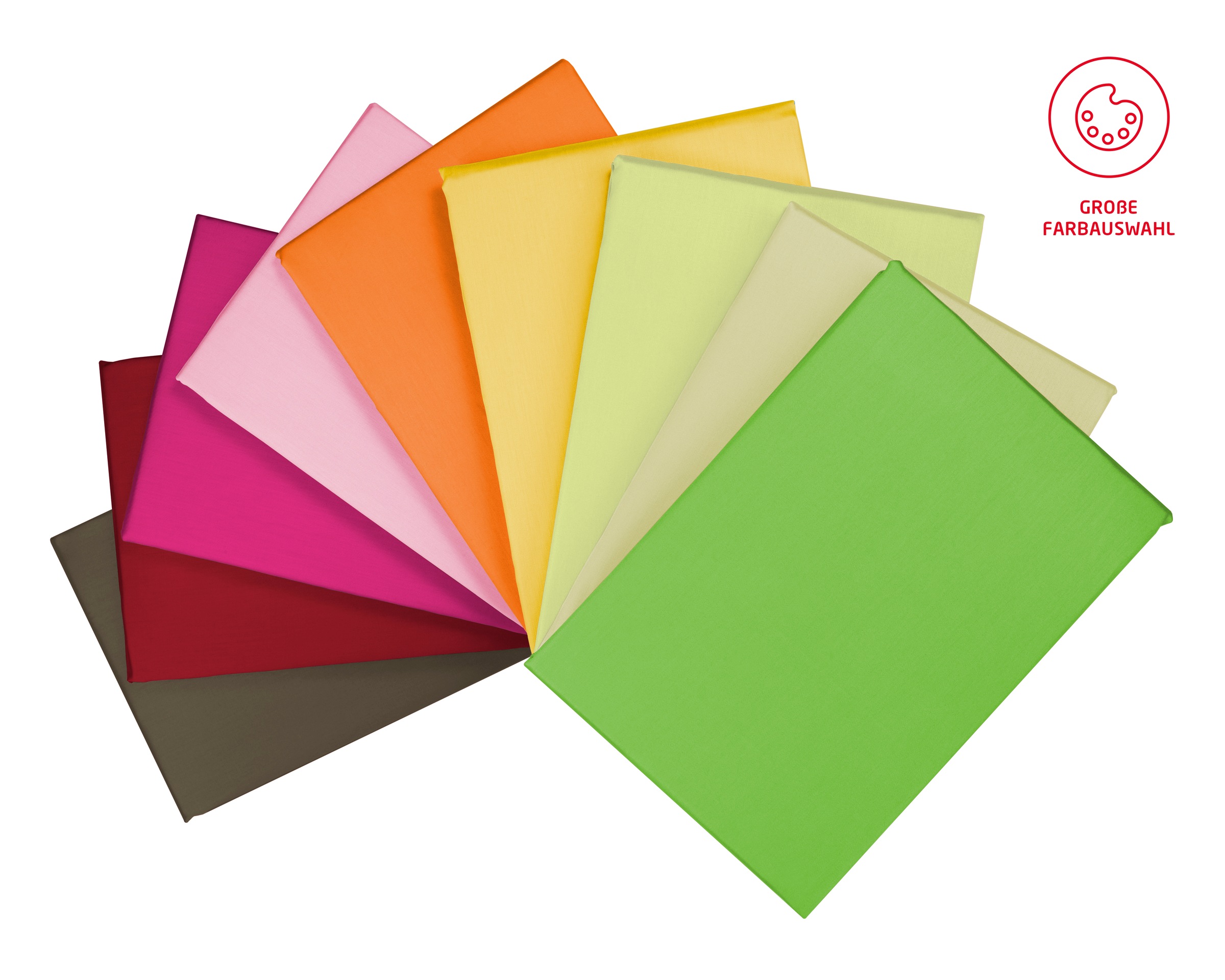 fleuresse Bettwäsche »Colours in 135x200, 155x220 oder 200x200 cm«, Bettwäsche aus 100% Baumwolle, uni, mit Reissverschluss
