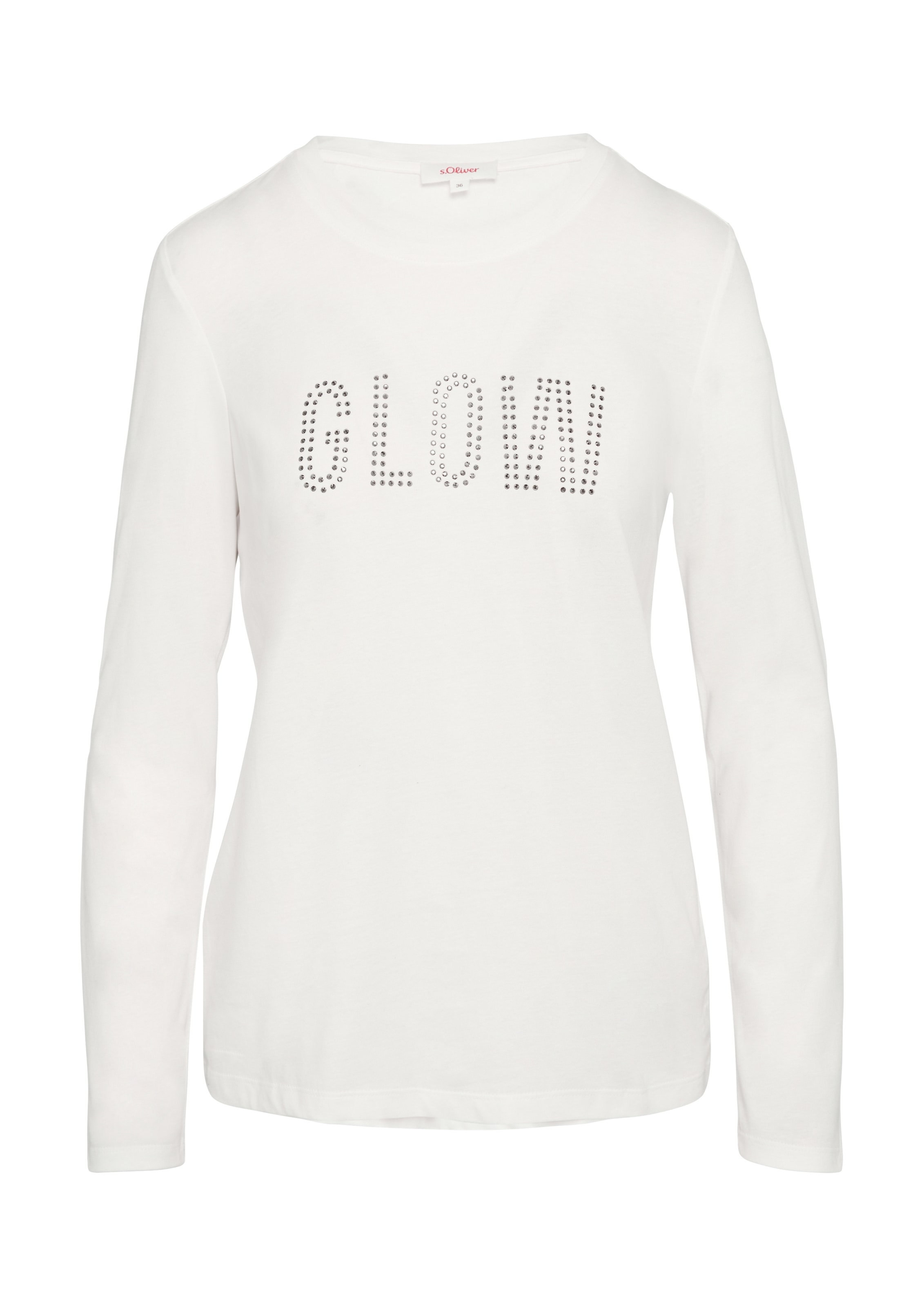 s.Oliver Langarmshirt, mit Schriftzug