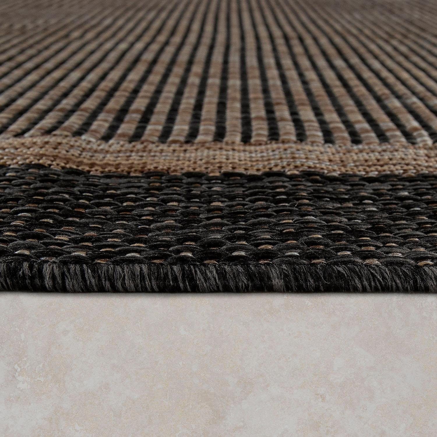 Teppich meliert, Jelmoli-Versand Outdoor Bordüre, online UV-beständig »Illusion Paco 325«, Flachgewebe, geeignet, kaufen | rechteckig, Home mit