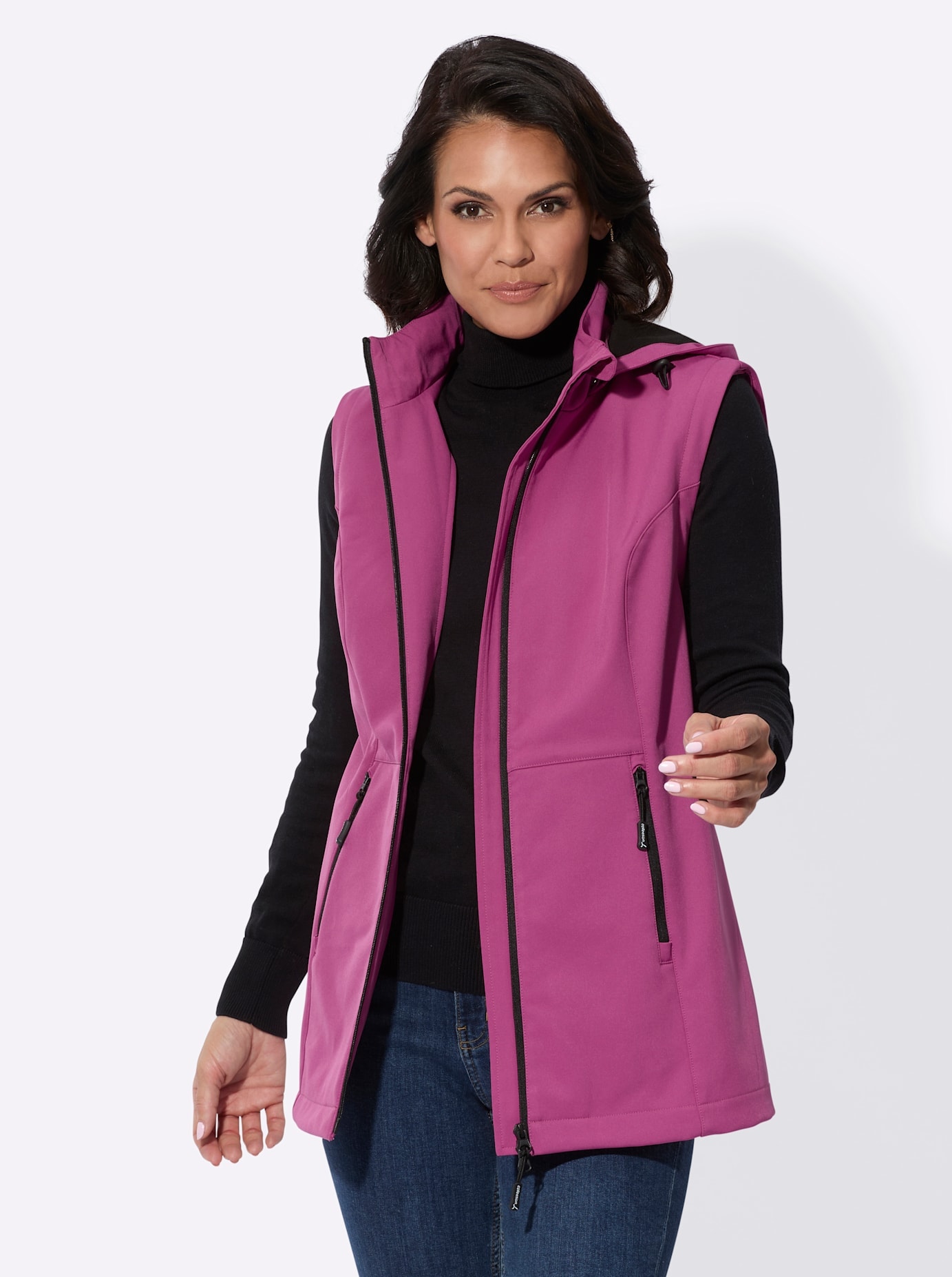 Casual Looks Softshelljacke, mit Kapuze