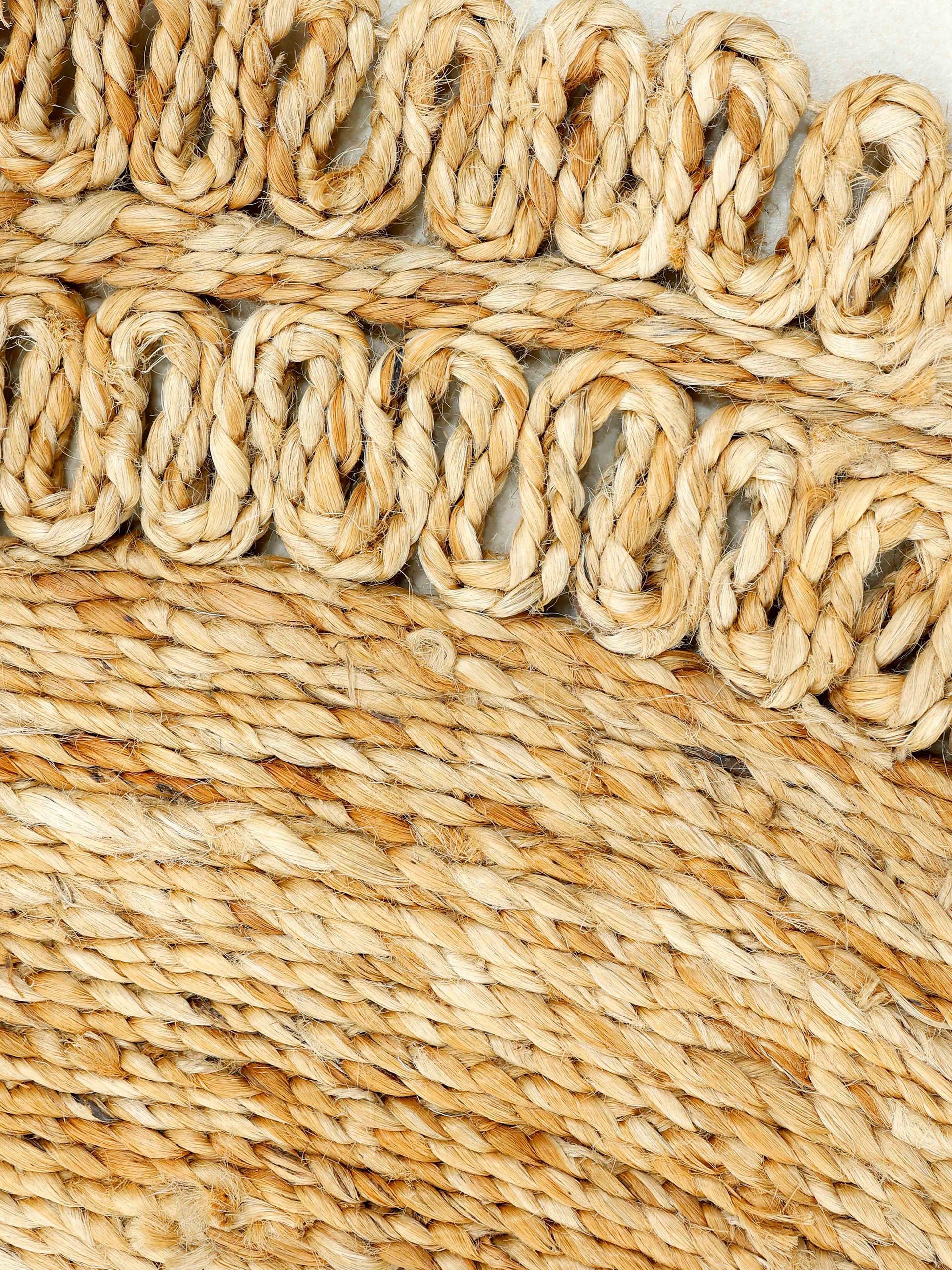 kaufen Style »Juteteppich carpetfine gewebt, Hand Jelmoli-Versand rund, Boho | Luca«, online Pflanzenmaterial natürliches Sisalteppich von