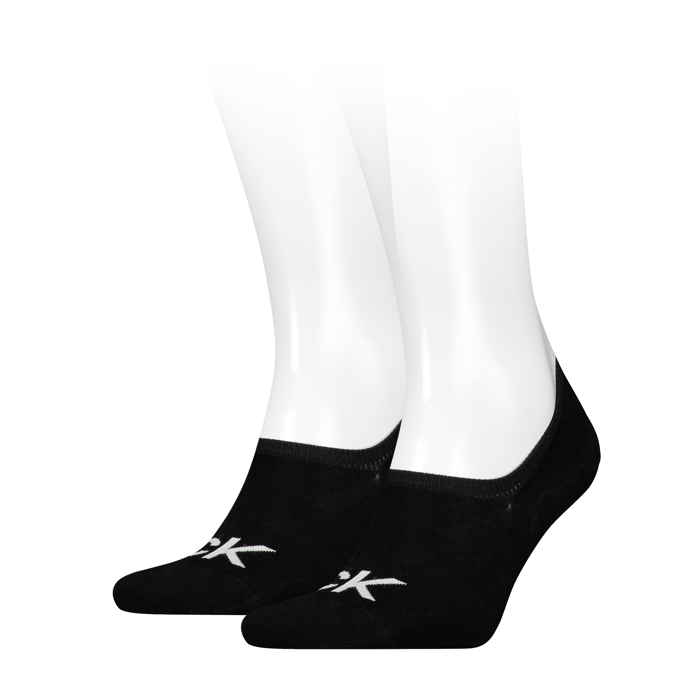 Calvin Klein Jeans Füsslinge »CK MEN FOOTIE HIGH CUT 2P LOGO« 2 Paar, High-Cut, No Show Socks, Anti-Slip-Ferse, CK Logo