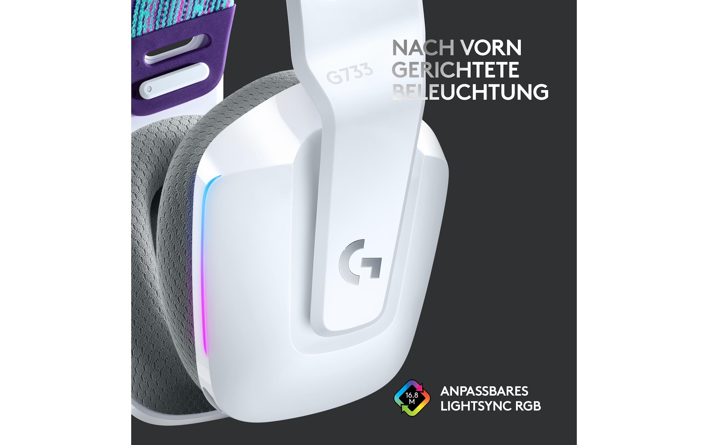 Logitech Gaming-Headset »G733 Lightspeed Gaming white«