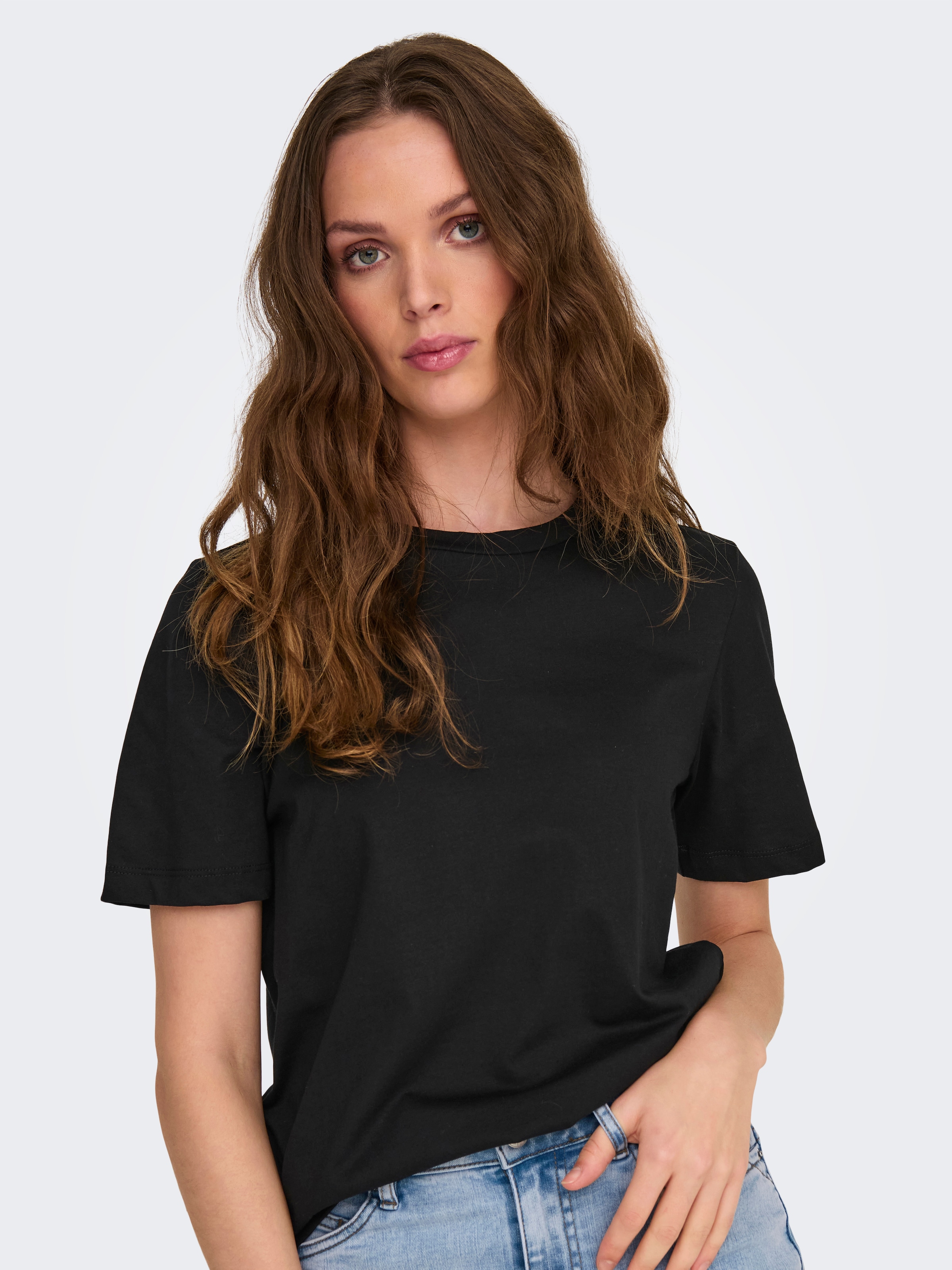 ONLY Kurzarmshirt »ONLONLY S/S TEE NOOS 2 PACK«, (Packung, 2 tlg.)