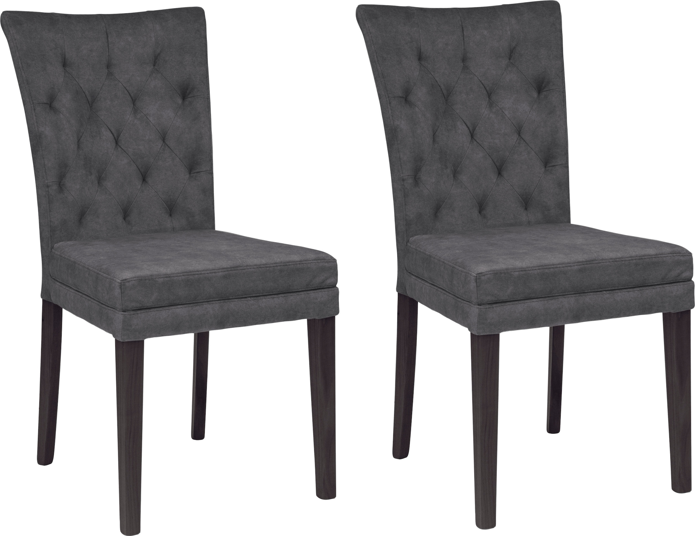 Home affaire 4-Fussstuhl "Colorado" (Set) 2 Stk.Beine aus Buche, wengefarben lackiert, Im 2er, 4er oder 6er-Set