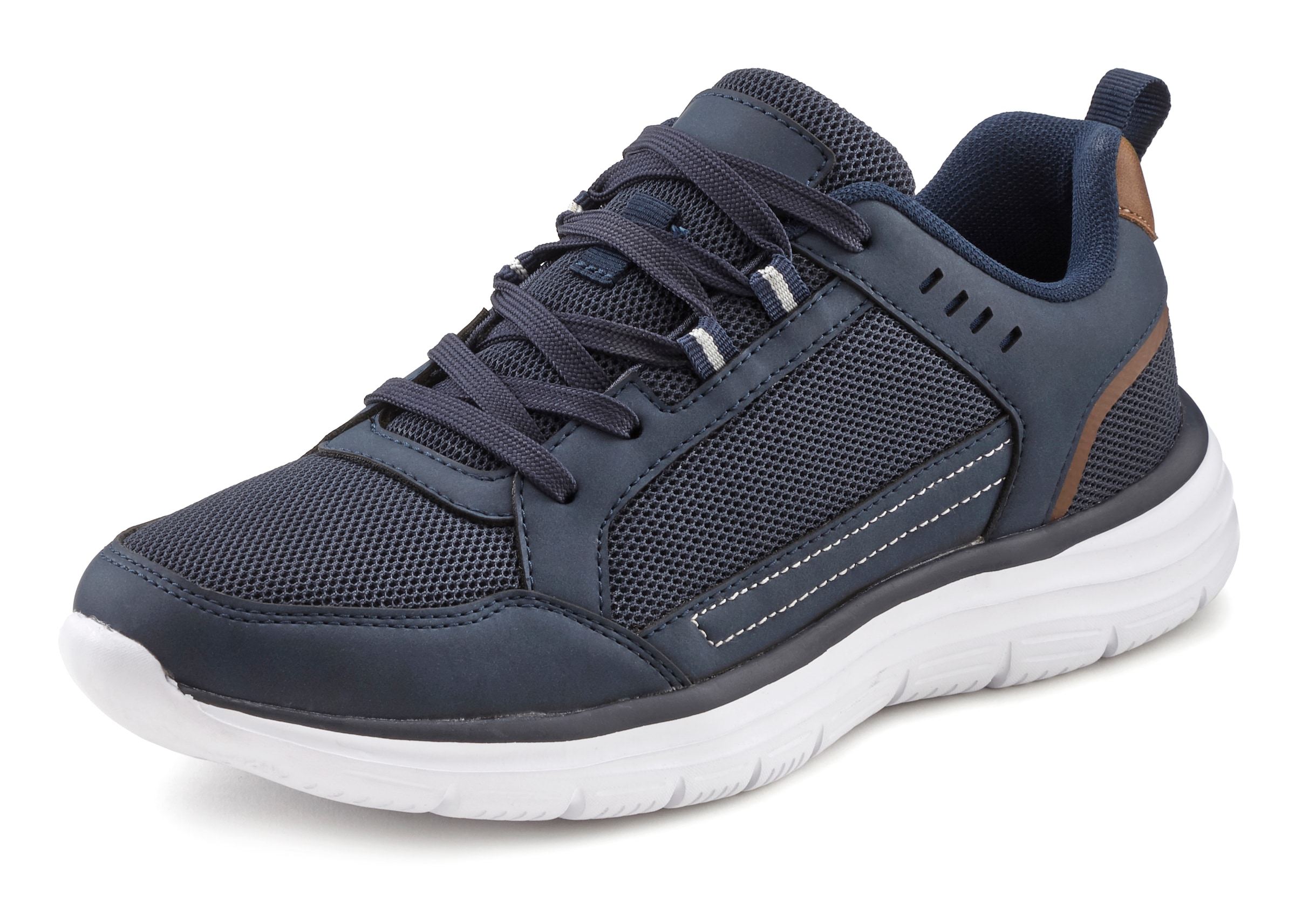 AUTHENTIC LE JOGGER Sneaker, im Material-Mix, Schnürhalbschuhe, Freizeitschuhe, ultraleicht VEGAN