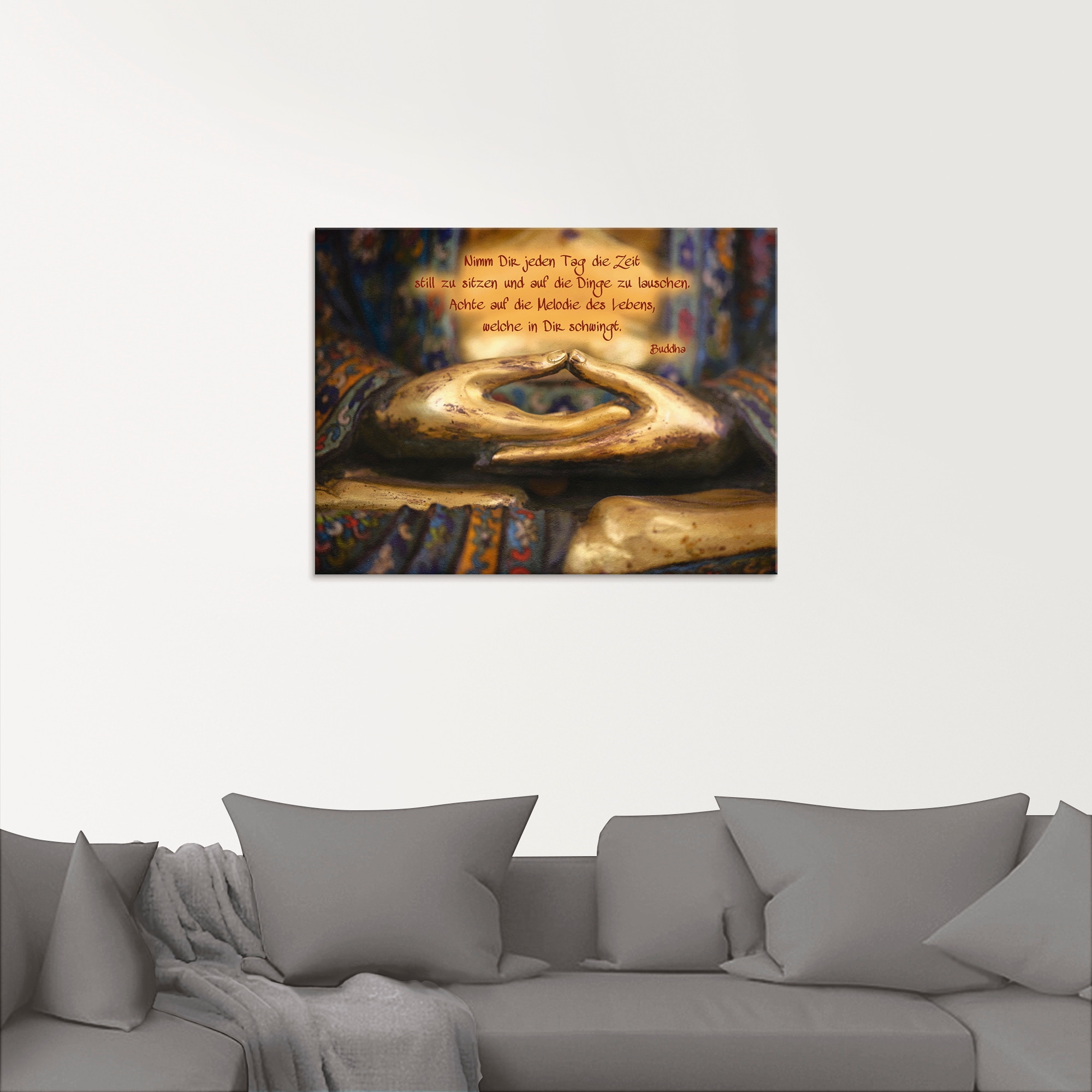 Artland Glasbild »Weisheit«, Religion, (1 St.), in verschiedenen Grössen