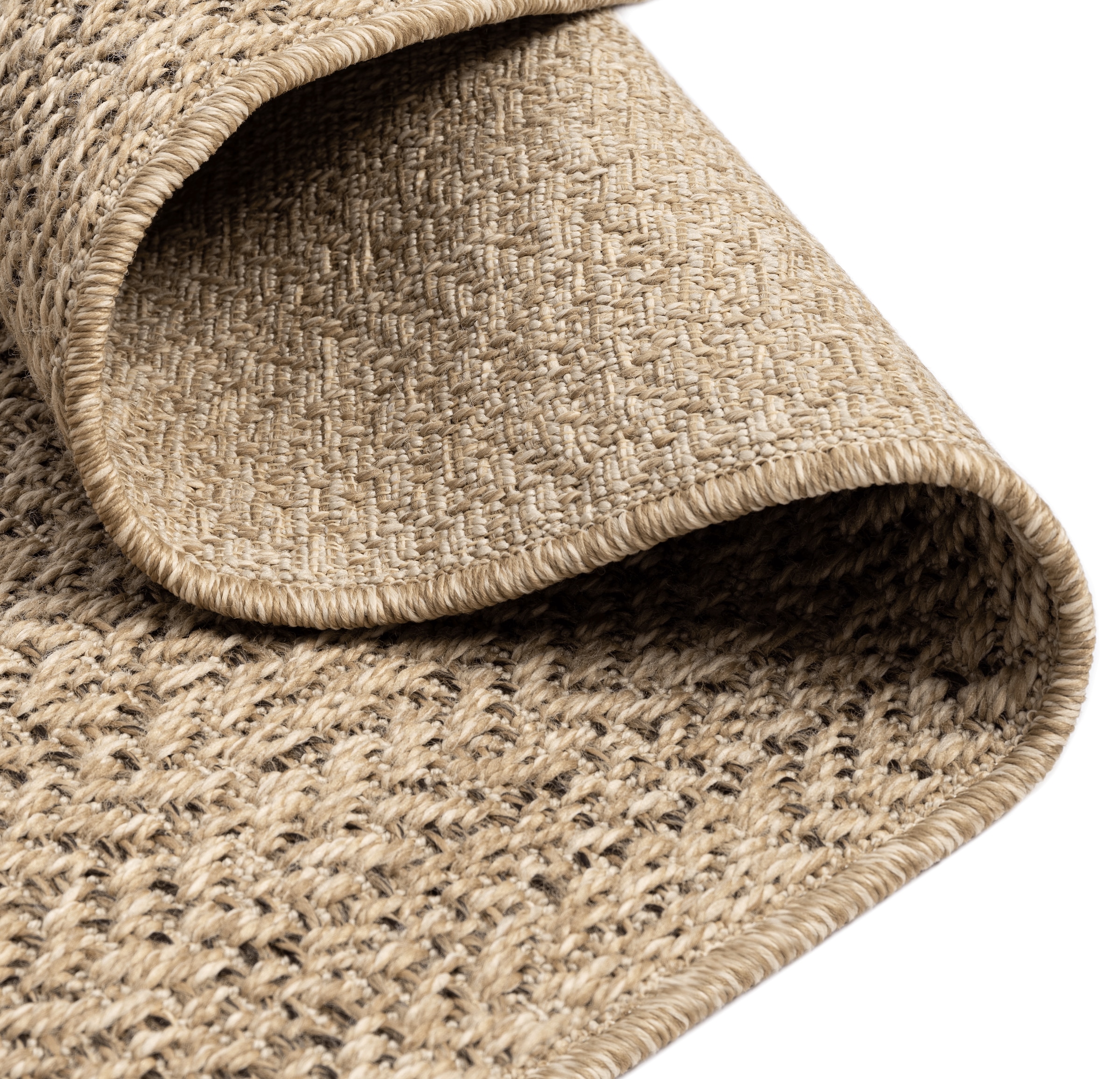 merinos Teppich »Kenzy 2«, 10 mm Höhe, robuster In- und Outdoor Teppich im natürlichen Jute-Look, wetterfest