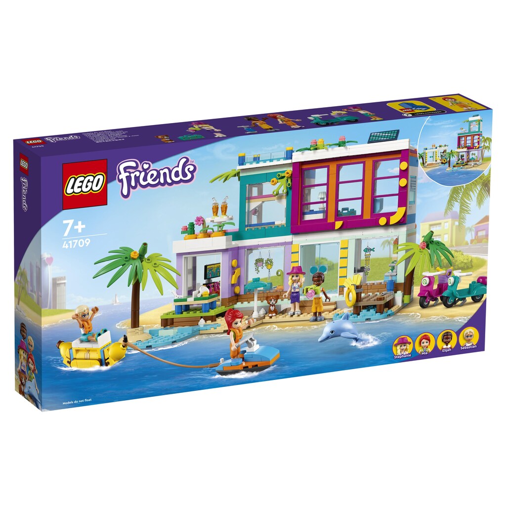 LEGO® Spielbausteine »LEGO Friends Ferienhaus am Strand«, (686 St.)