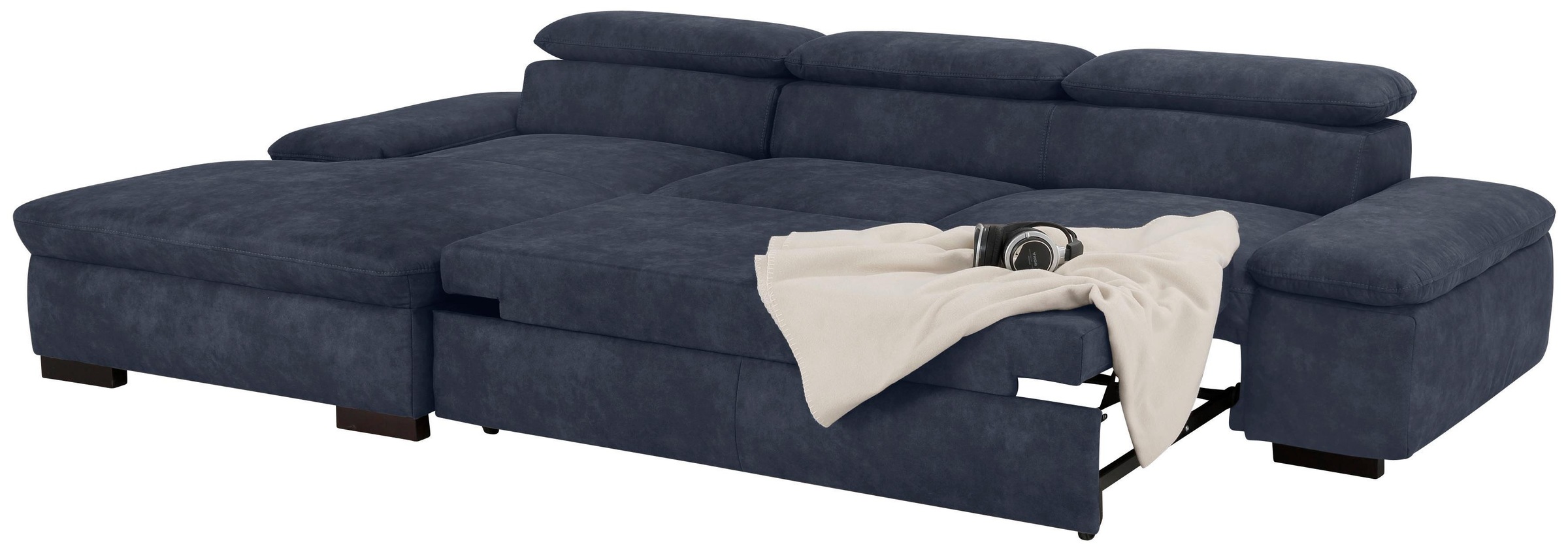 Home affaire Ecksofa »Alberto L-Form«, mit Kopfteilverstellung, wahlweise mit Bettfunktion