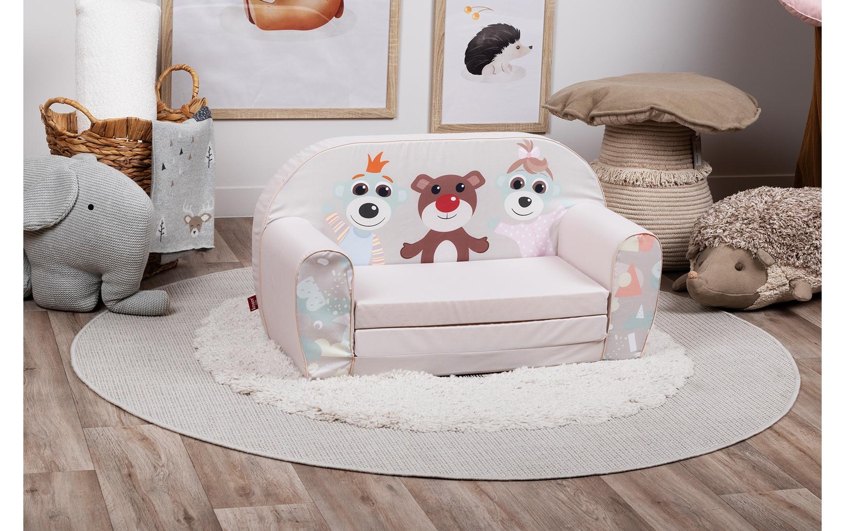 Knorrtoys® Kindersofa »«Babies and the bear»«, Ausklappbar