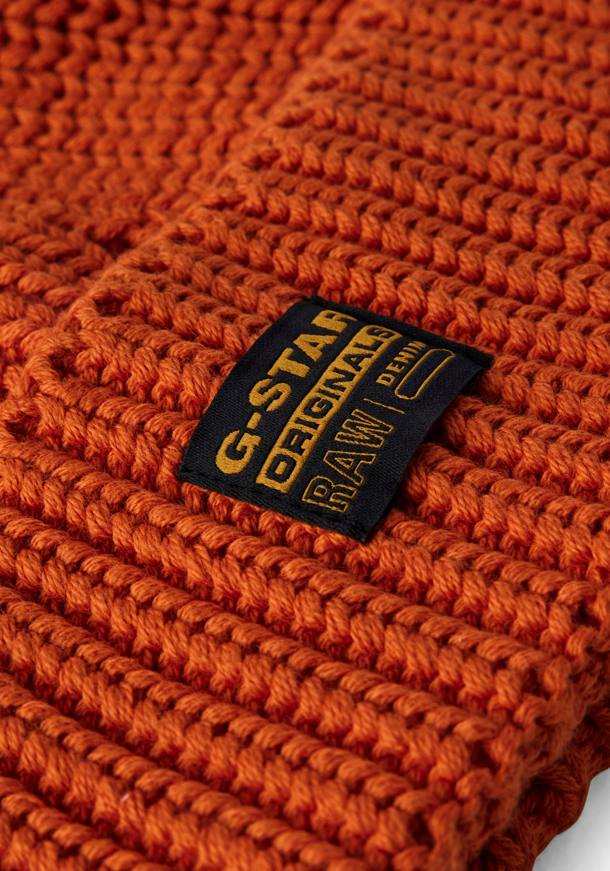 G-STAR Strickmütze »Originals Fisherman Beanie«, mit Label