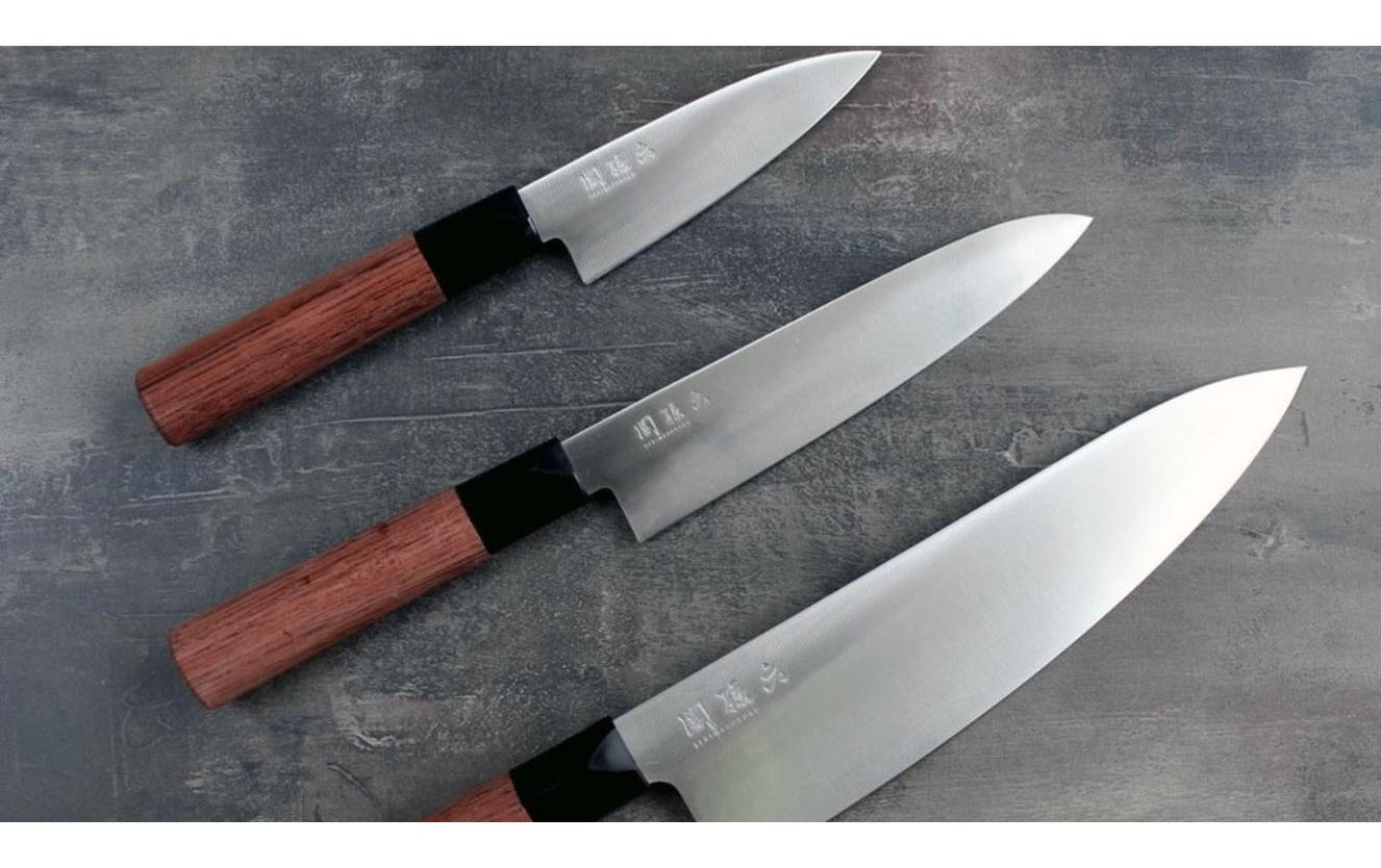 KAI Allzweckmesser »Red Wood Braun«, (1 tlg.), Holzart: Pakka, Herkunftsland: Europa