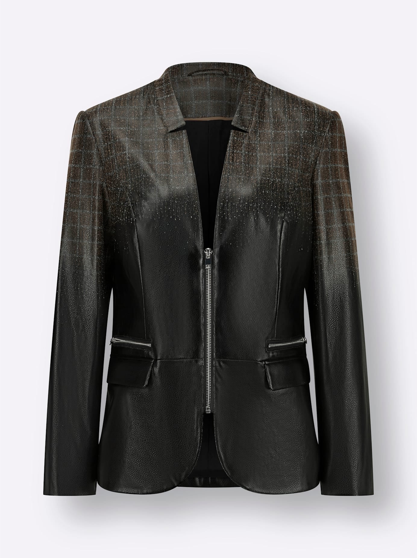 creation L Jackenblazer »Lederimitat-Blazer«