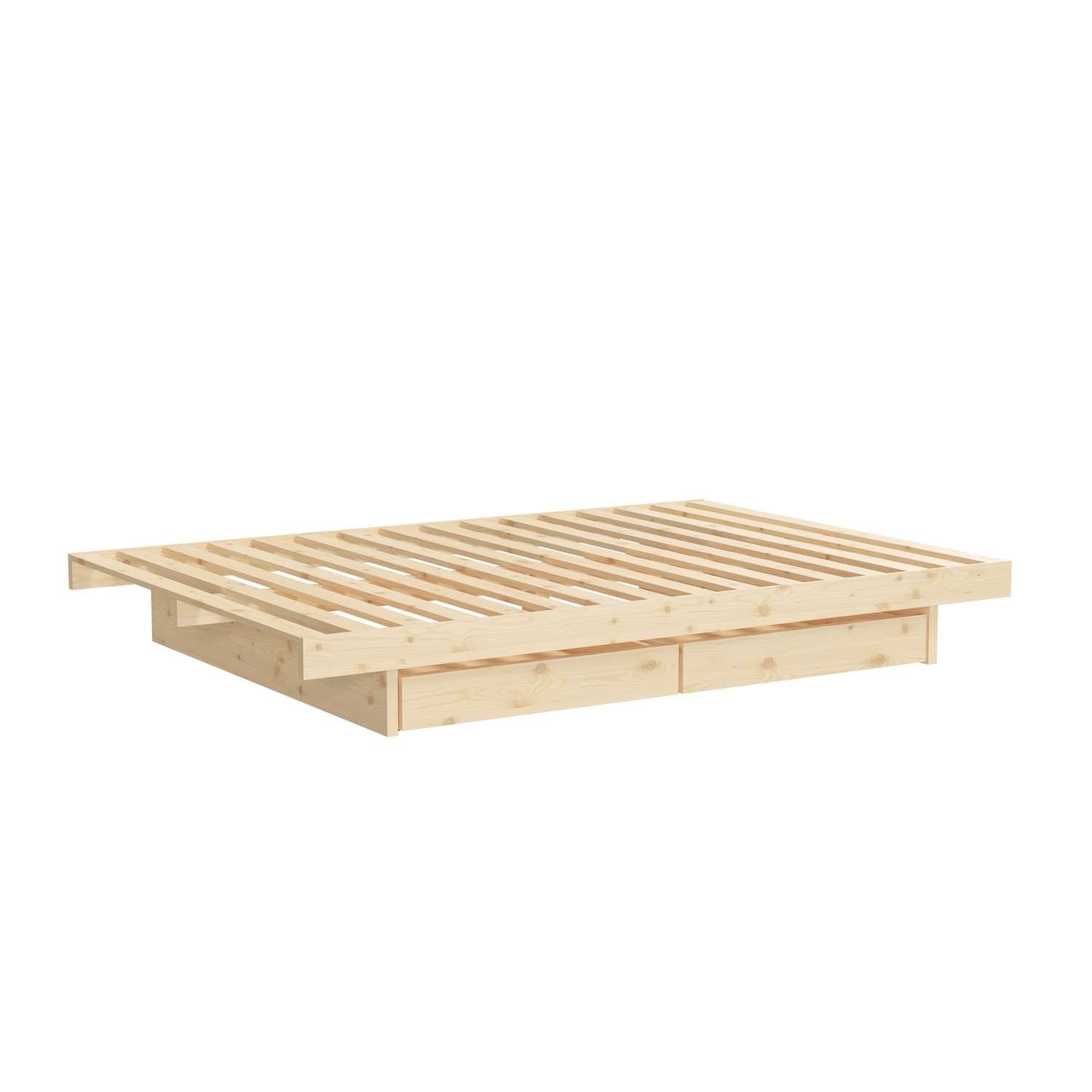 Karup Design Bettgestell "Kanso Bed, Stauraumbett, Bett mit oder ohne Schubladen" Bett mit/ohne Schubladen, inkl Lattenrost, FSCzertifiert