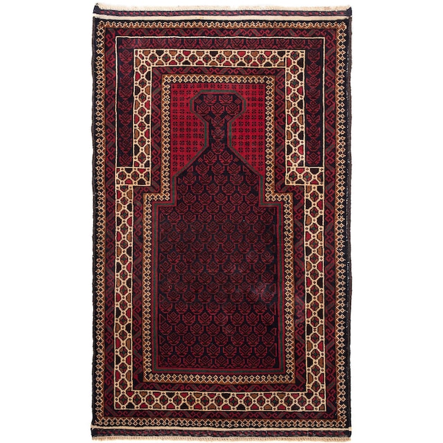morgenland Orientteppich »Belutsch - 134 x 84 cm - dunkelblau«, rechteckig,  Wohnzimmer, Handgeknüpft, Einzelstück mit Zertifikat online bestellen |  Jelmoli-Versand