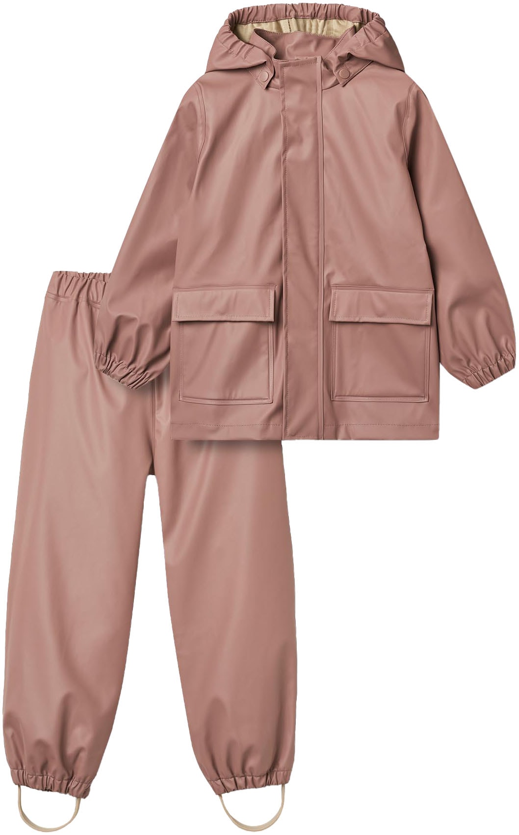 WHEAT Regenjacke »Rainwear Ola Set«, (Set, 2 St.), mit Kapuze, wasserdicht, passende Latzhose