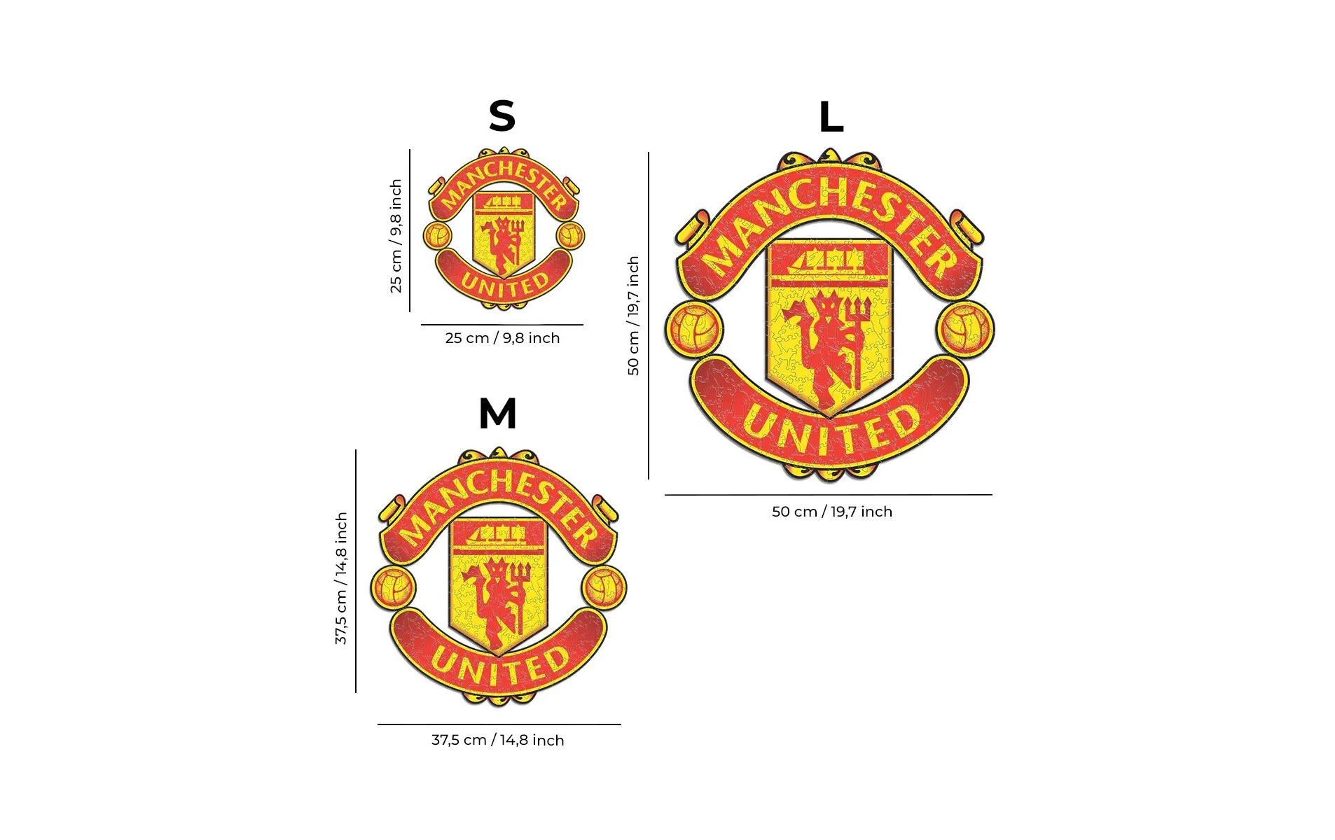Puzzle »Iconic FC Manchester United - Logo«, Holzart: Birke (Herkunftsland: China)