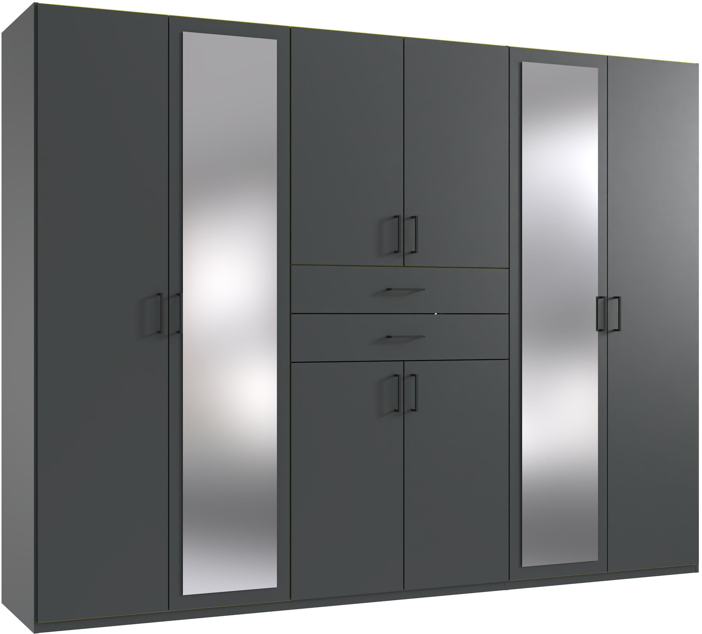 Wimex Kleiderschrank »Diver Drehtürenschrank mit Spiegel, 180, 225 o. 270cm breit« Bestseller Schlafzimmerschrank wahlweise 3 Innenausstattungen