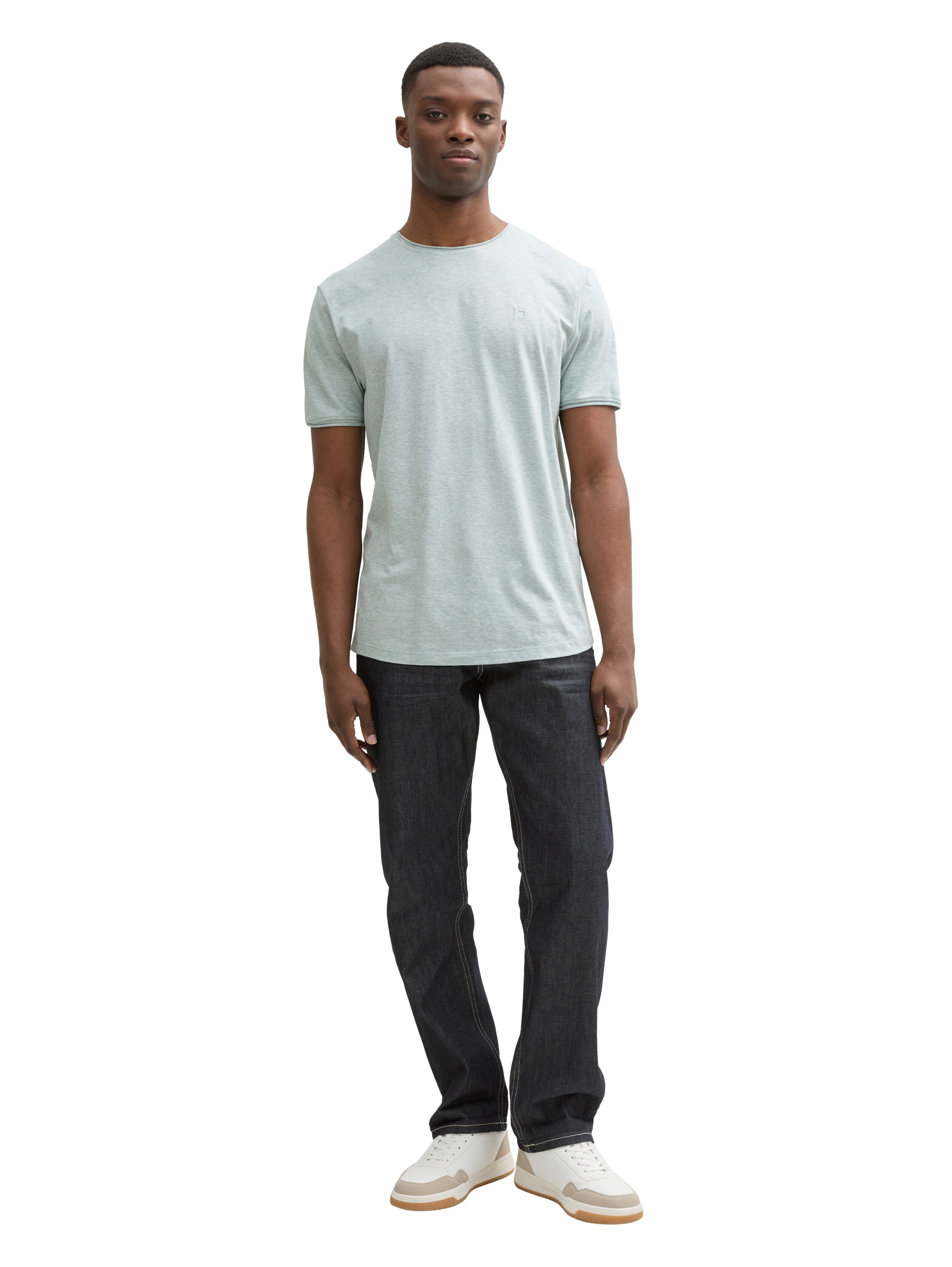 TOM TAILOR Denim T-Shirt, in Melange-Optik
