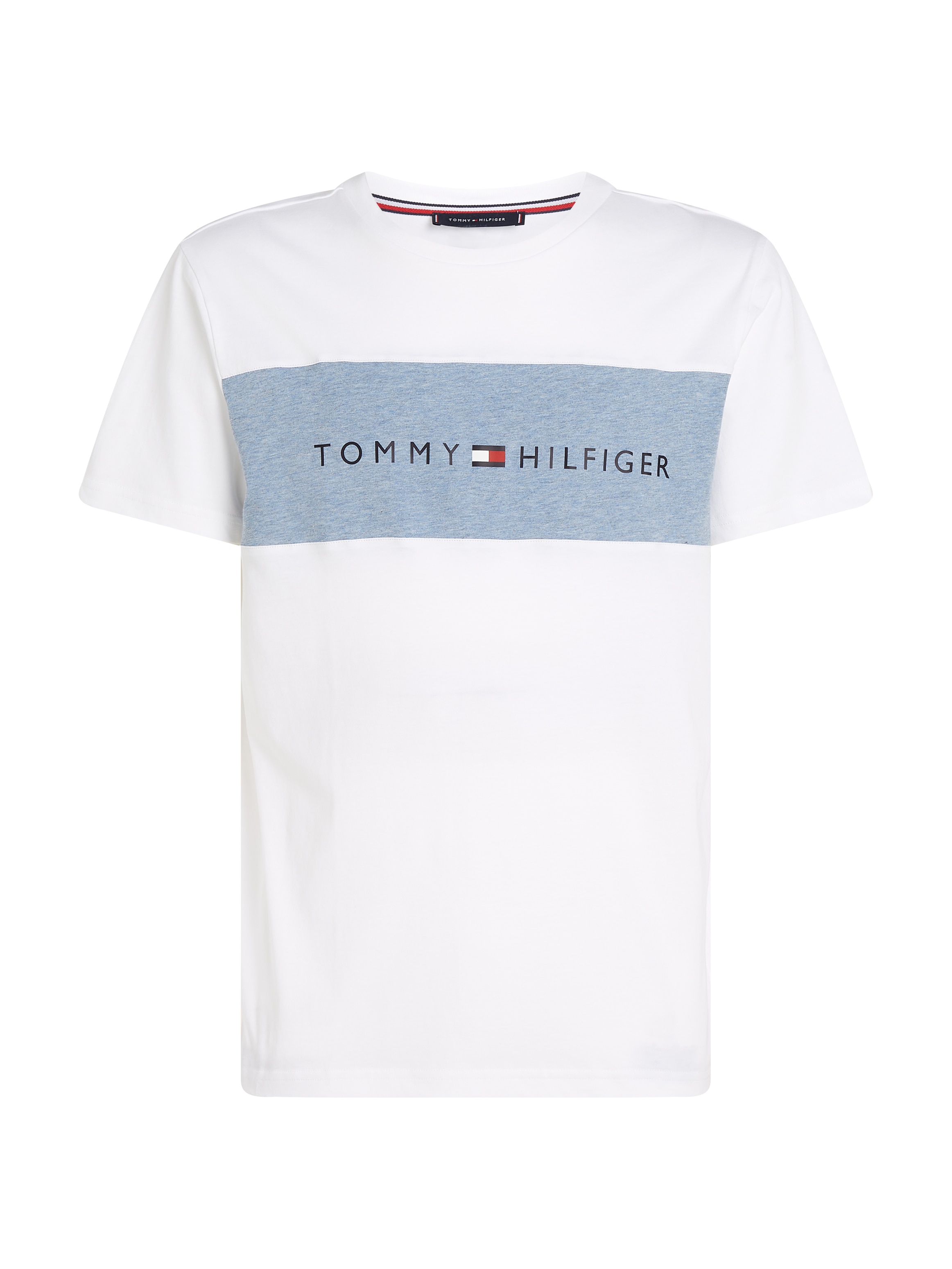 Tommy Hilfiger Underwear T-Shirt »SS T-SHIRT BLOCK LOGO«, mit Farbeinsatz, mit Logoschriftzug