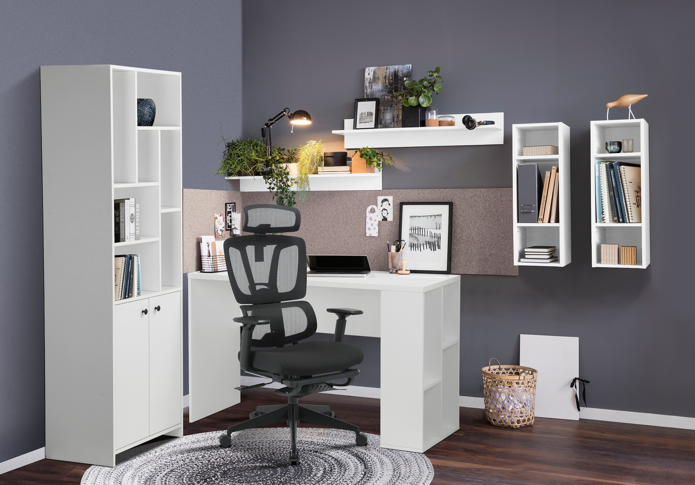 Places of Style Bürostuhl »ZELLINA«, mit Lordosenstütze, atmungsaktiver Sitz, ausziehbares Fussteil
