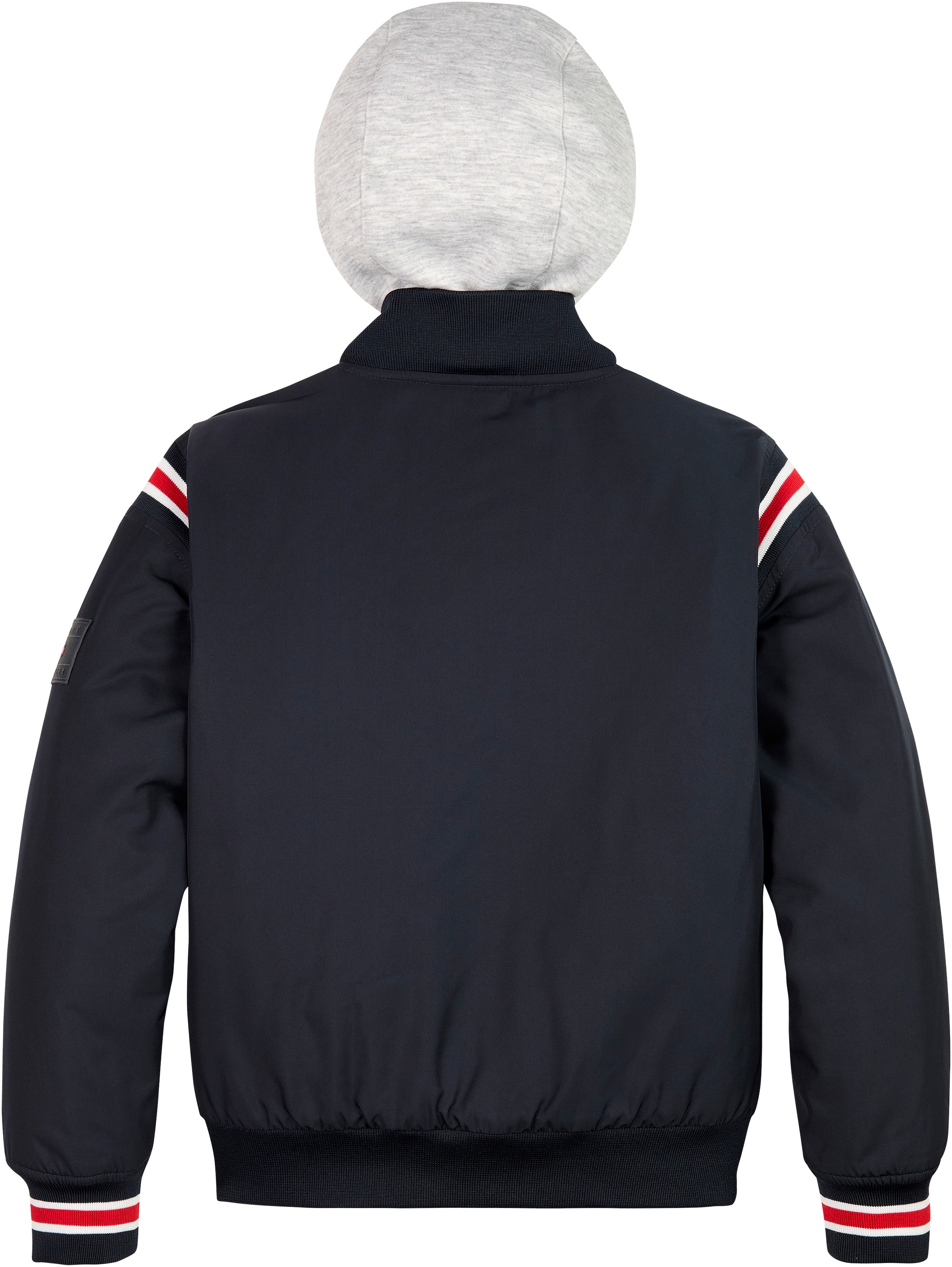Tommy Hilfiger Bomberjacke »TH LOGO BOMBER JACKET«, mit Kapuze, mit Logostickerei auf der Brust
