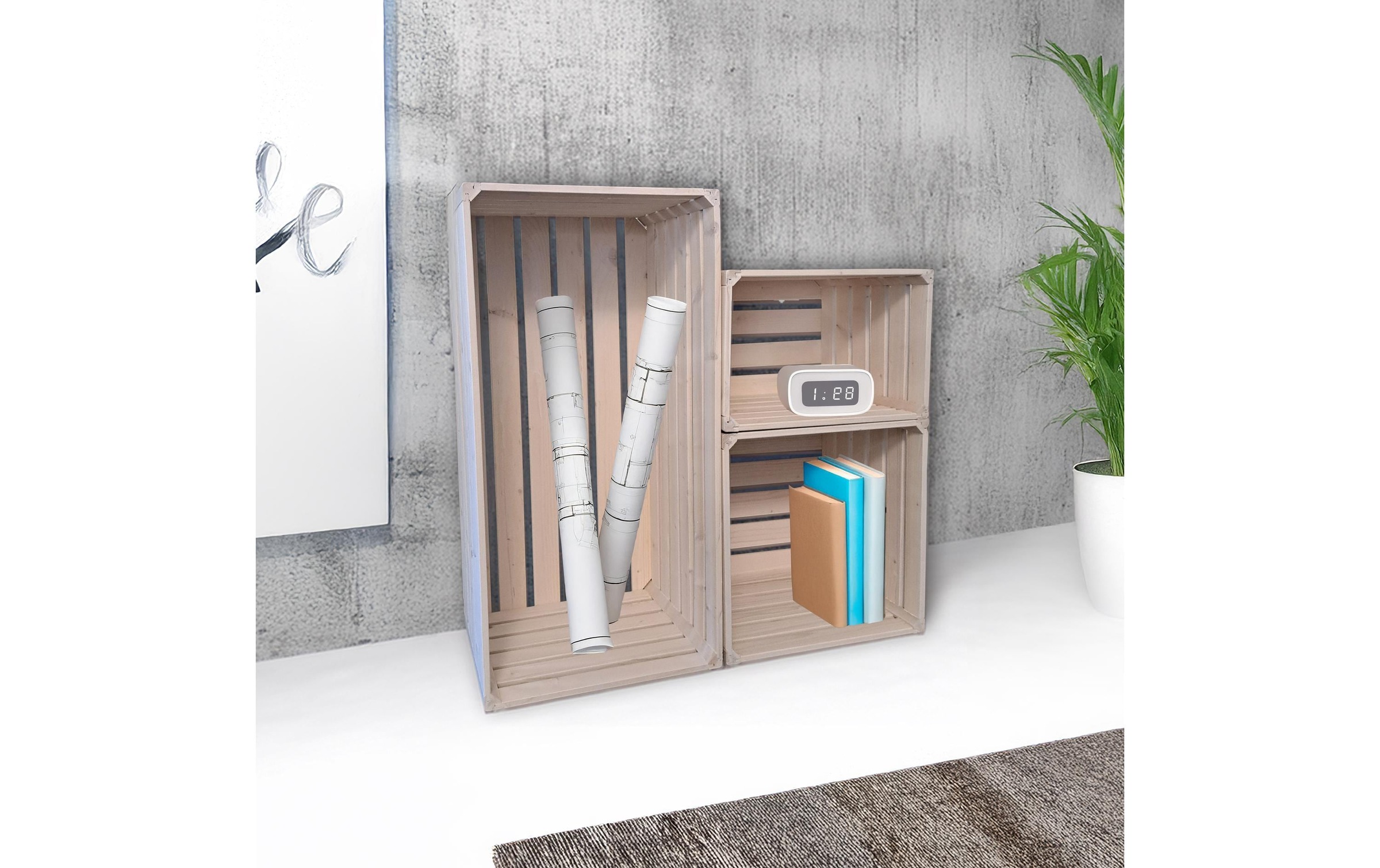 Holz Zollhaus Regal »Holzharasse 35 x 35 x 32 cm«