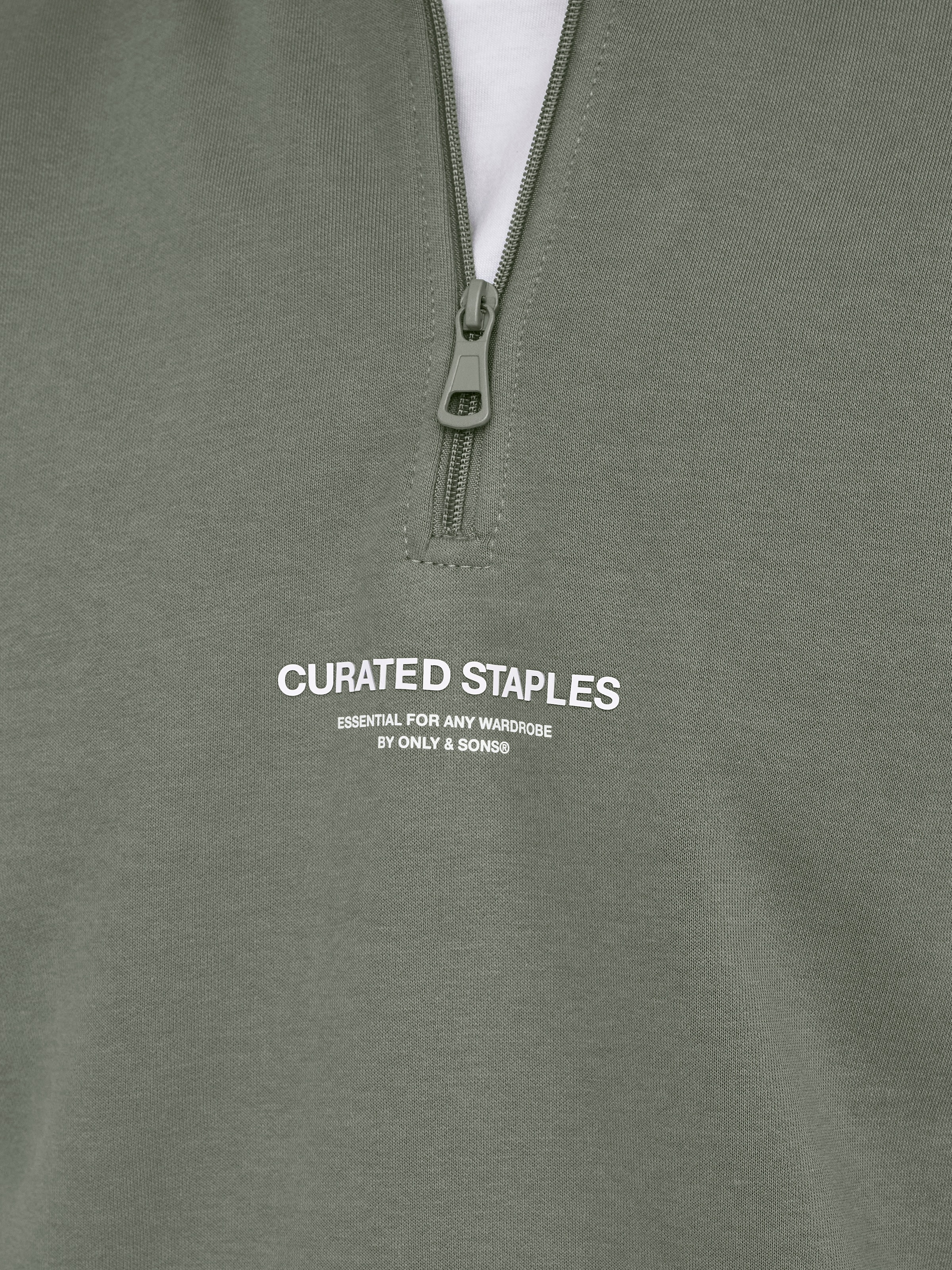 ONLY & SONS Sweatshirt »ONSCURATED REG HALF ZIP SWEAT«