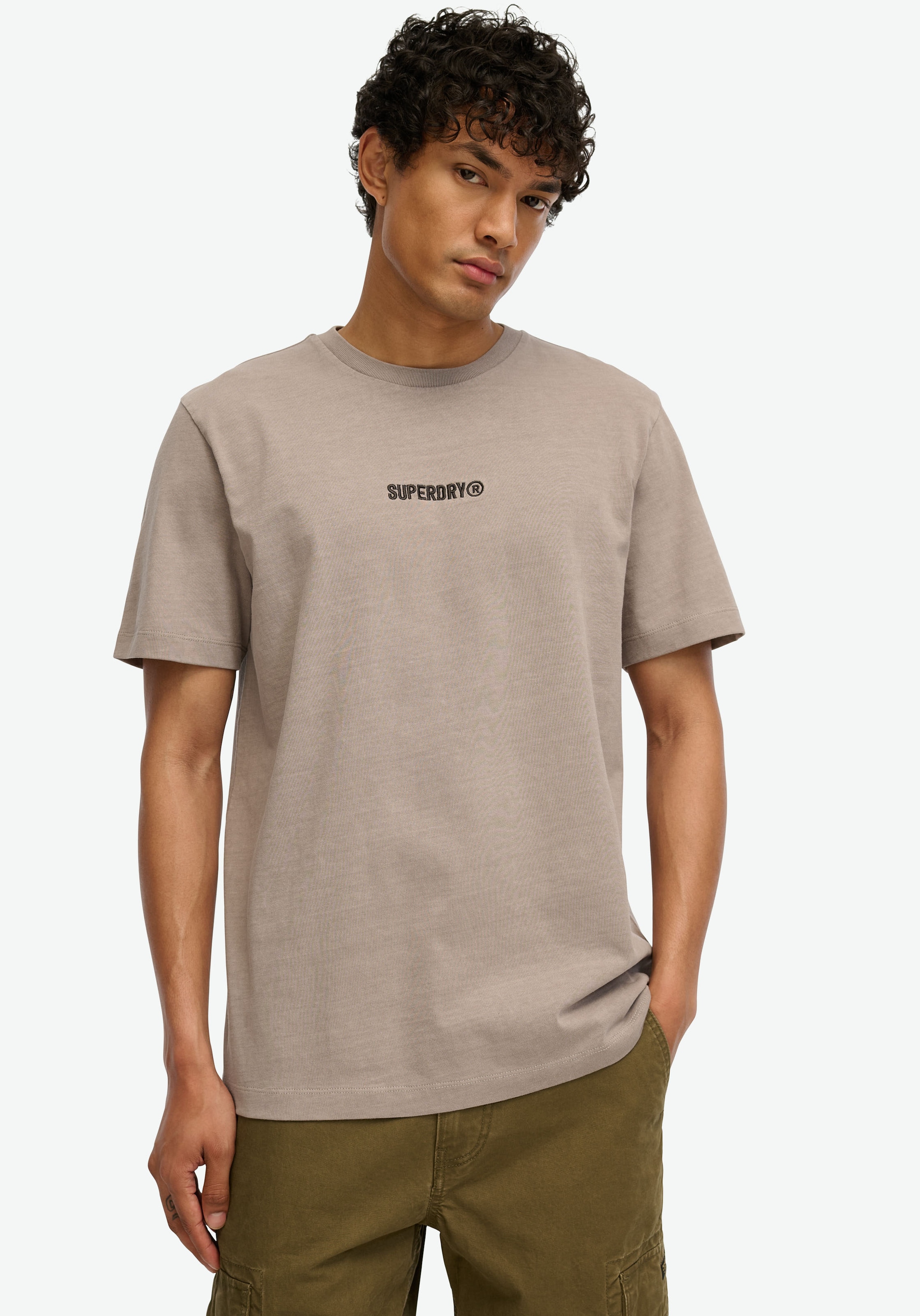 Rundhalsshirt »MICRO LOGO GRAPHIC LOOSE TEE«