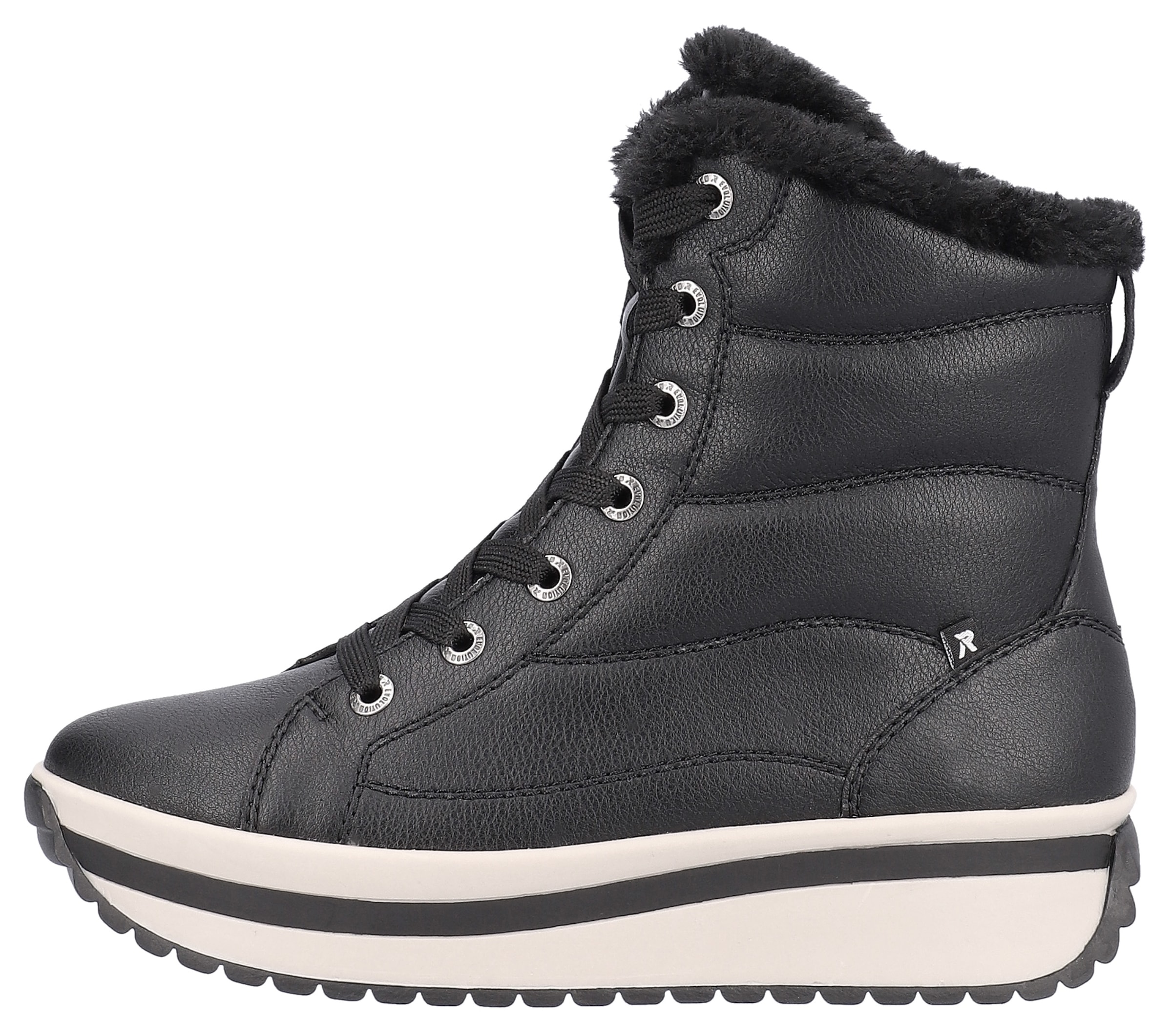 Rieker EVOLUTION Winterboots, Schnürboots, Stiefelette mit praktischem Innenreissverschluss