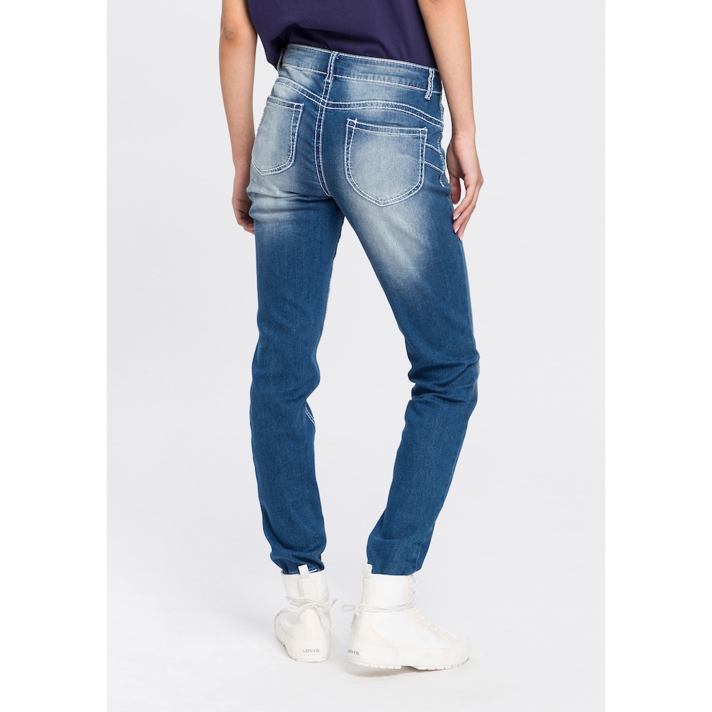 Arizona Slim-fit-Jeans »Heavy Washed - Shaping«