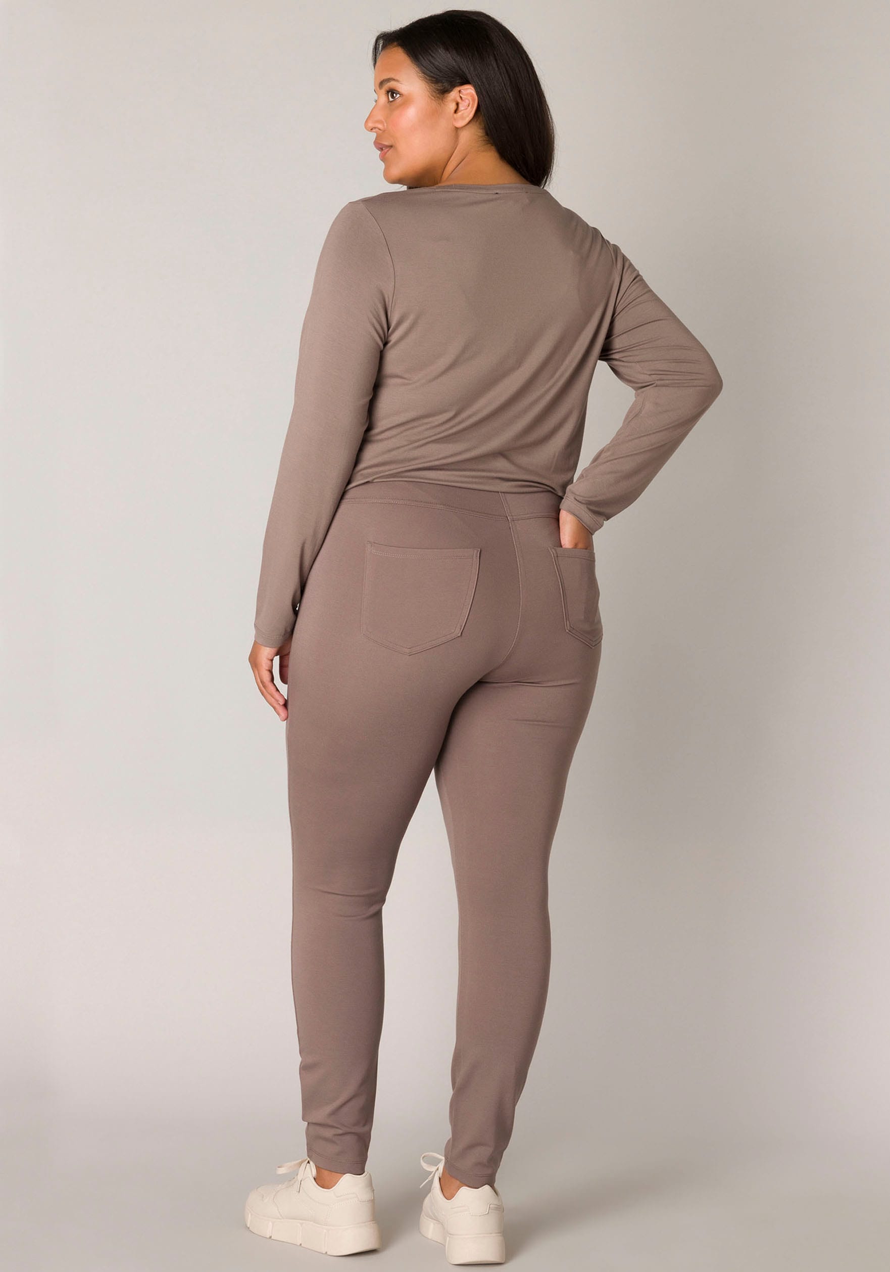 Base Level Curvy Treggings, mit elastischem Bund