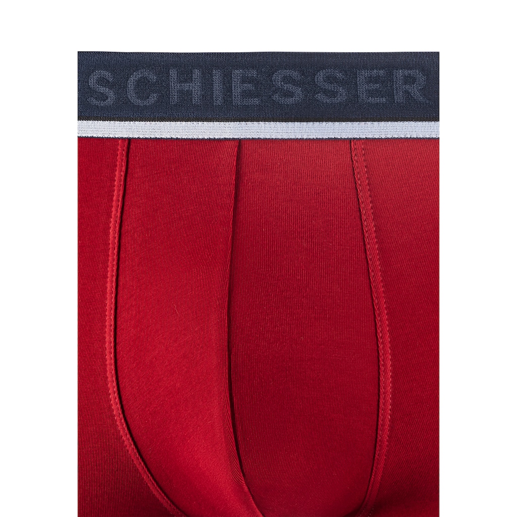 Schiesser Boxer »"95/5"«, (3er-Pack), sportlicher Logo-Webgummibund mit schmalen weissem Ansatz