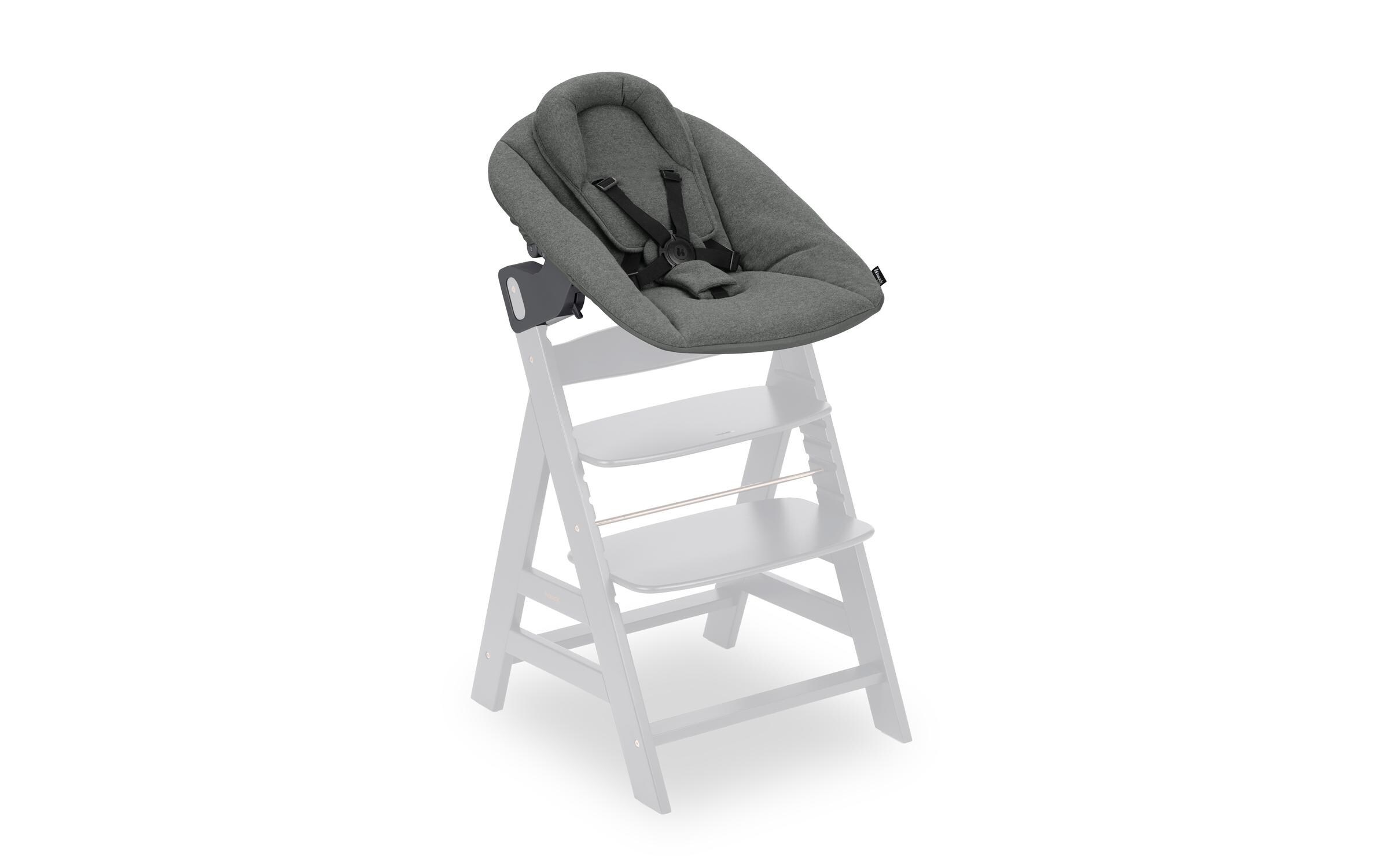 Hauck Hochstuhlaufsatz »Alpha Bouncer Premium Dark Grey« bis