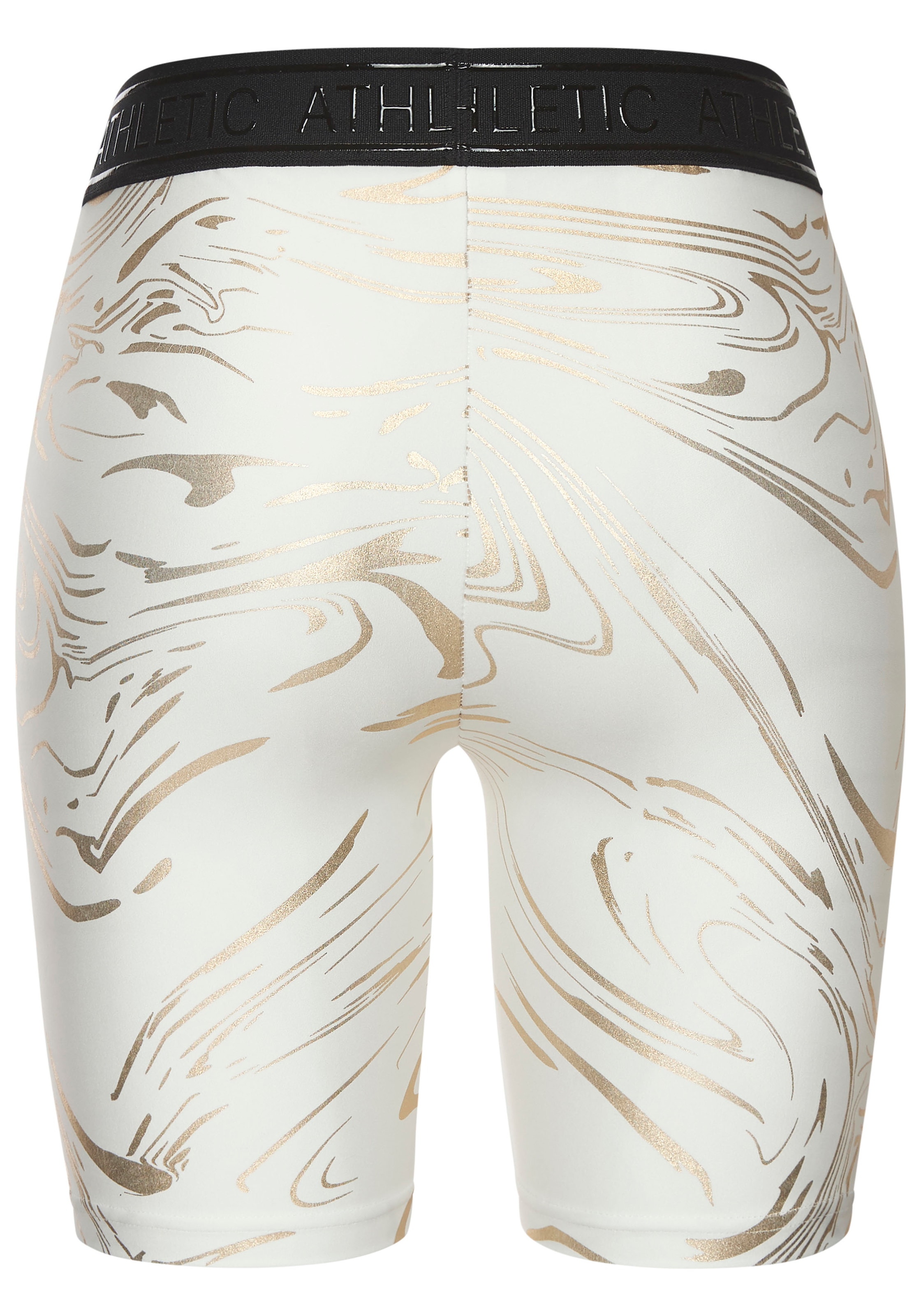 LASCANA ACTIVE Funktionsshorts, mit glänzendem 3D Schriftzug auf dem Bund