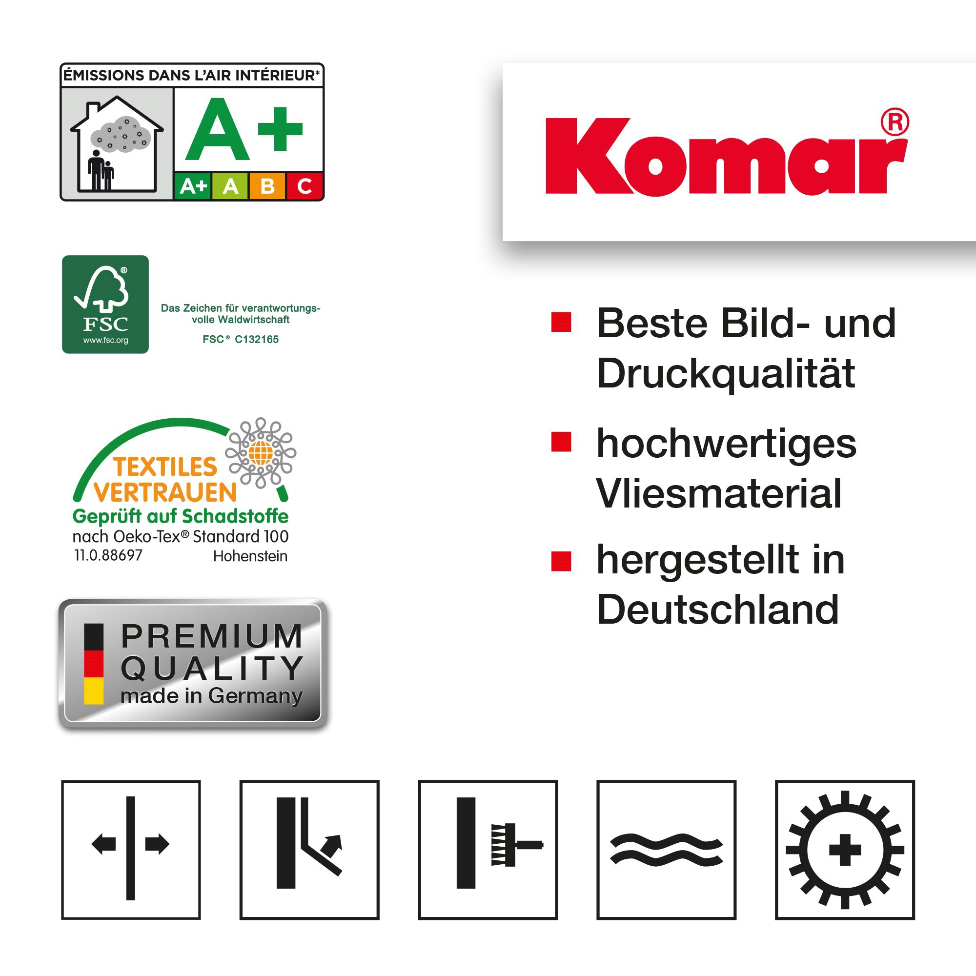 Komar Vliestapete »Digitaldruck Vlies - Palmiers Tropicaux - Grösse 250 x 250 cm«, bedruckt, Wohnzimmer, Schlafzimmer