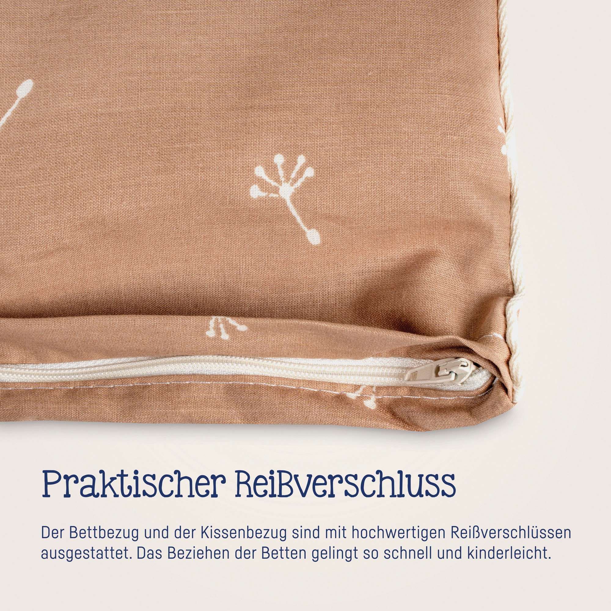 Julius Zöllner Kinderbettwäsche »Baby- und Kinderbettwäsche aus 100% Bio-Baumwolle«, erhältlich in den Grössen 80x80+35x40cm und 100x135+40x60cm