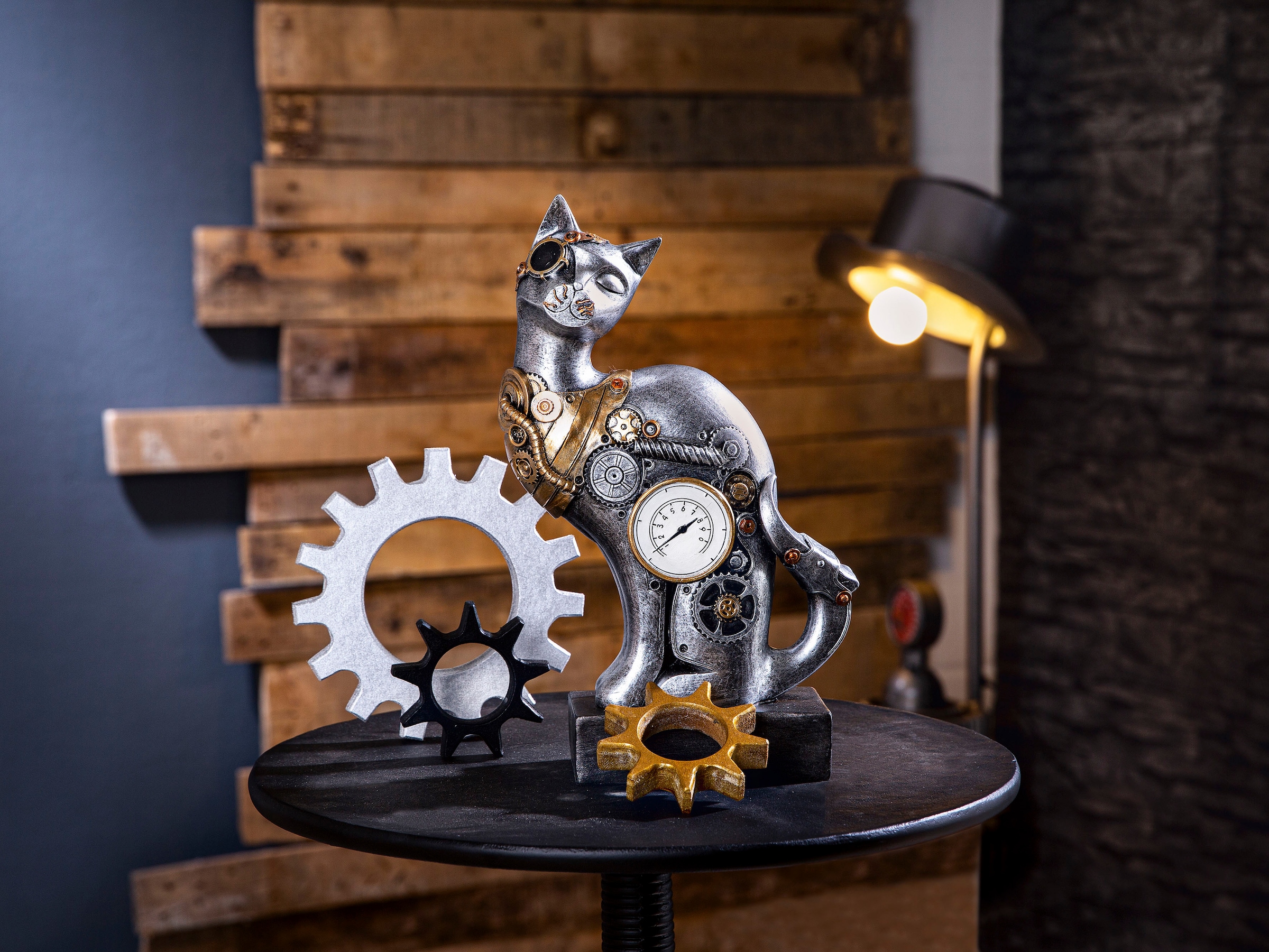 Neuer Versandhandel Casablanca by Gilde Tierfigur Steampunk Cat« »Skulptur Jelmoli-Versand bestellen online 