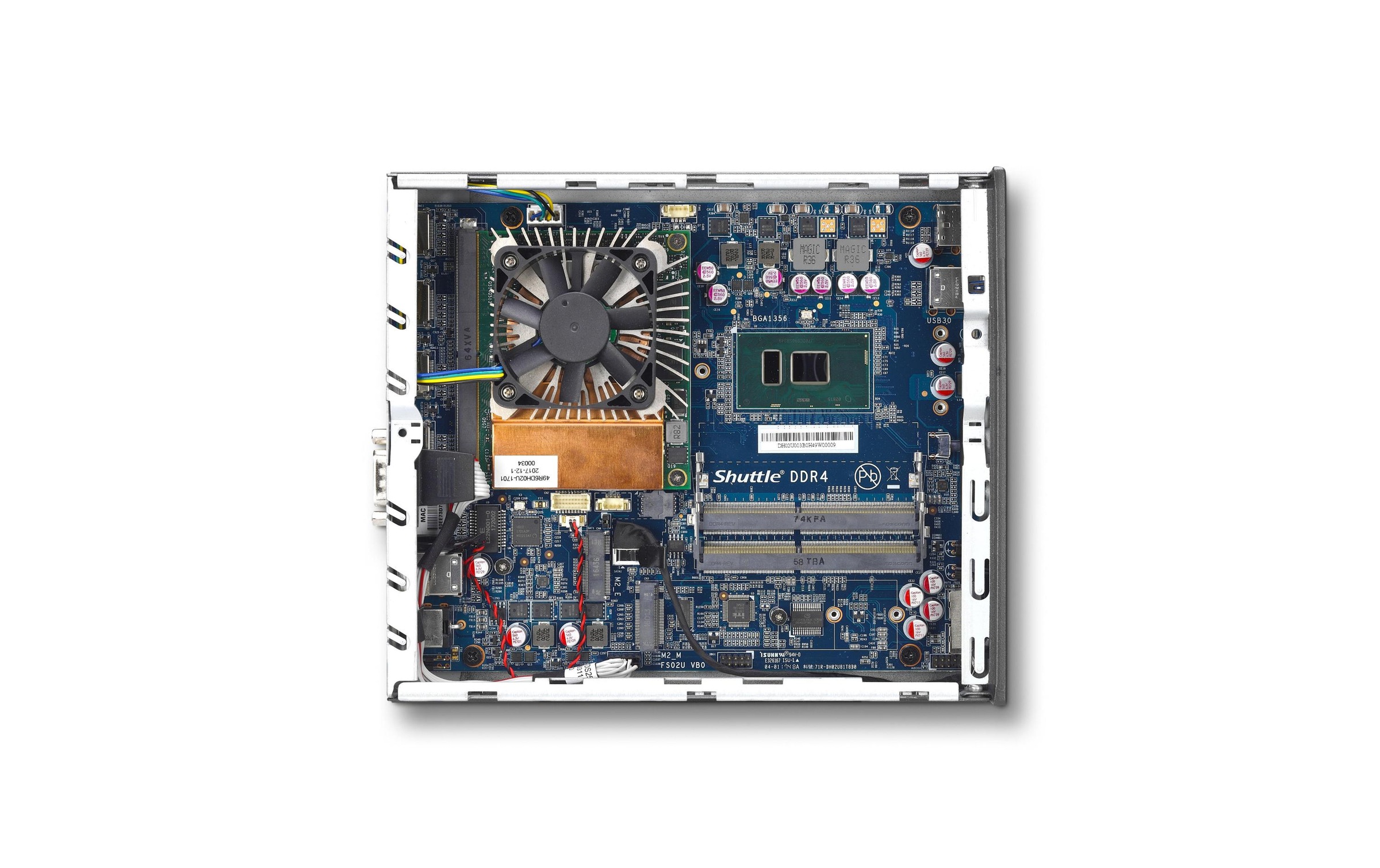 Shuttle Barebone-PC »XPC slim DH02U GTX 1050 4GB GDDR5«