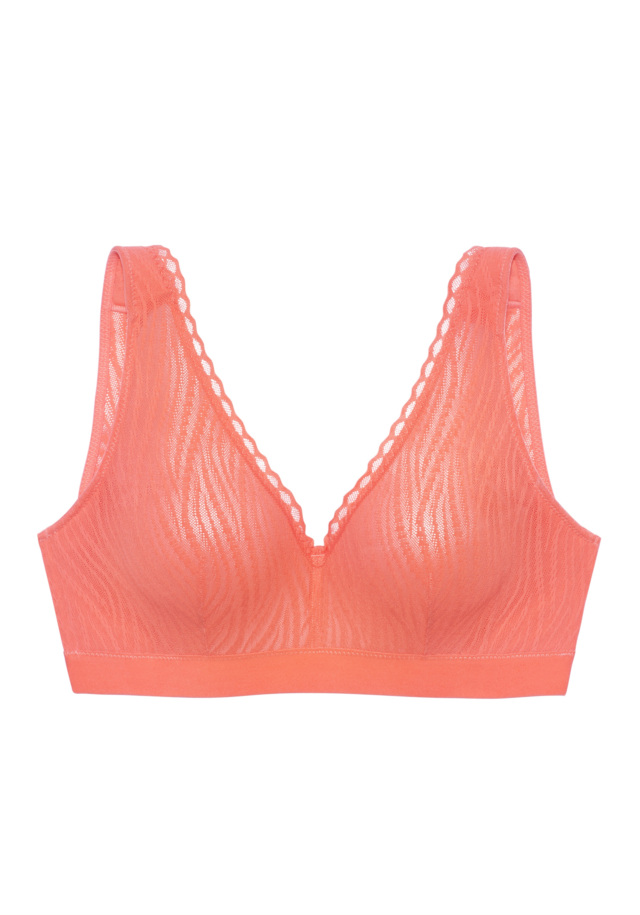 Vivance Entlastungs-BH ", Bralette-BH, BH ohne Bügel" aus Spitze mit breiten, wattierten Trägern, bequemer BH, grosse Grössen