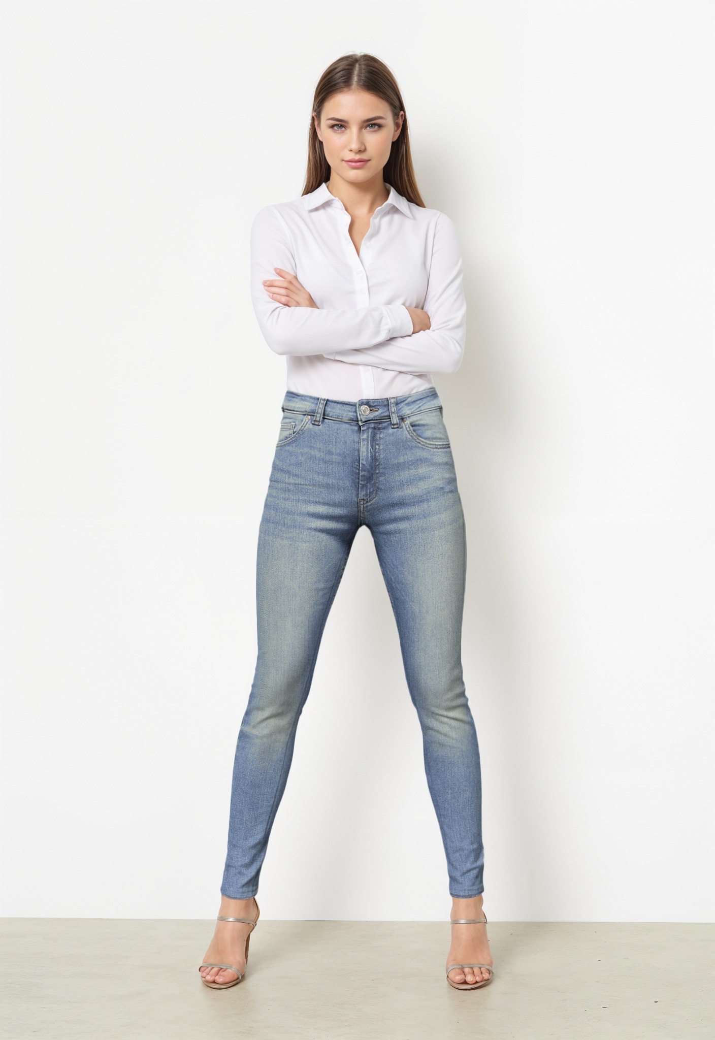 ONLY Skinny-fit-Jeans »ONLRUSH MID WAIST SK RW ANK DNM MAS«