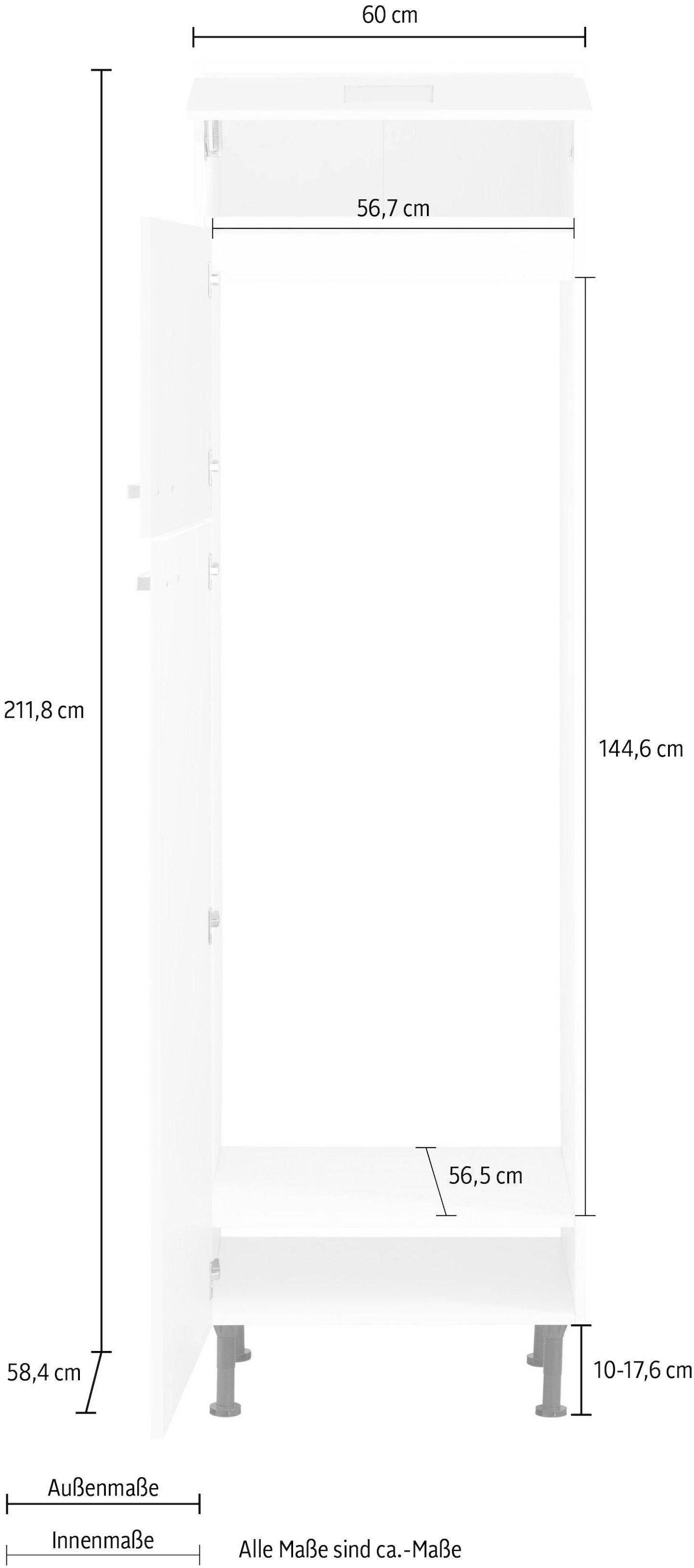 OPTIFIT Kühlumbauschrank »Parma«, Breite 60 cm