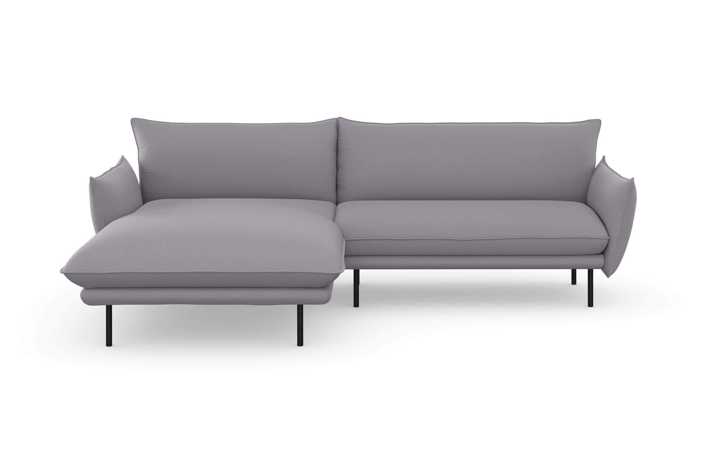 OTTO home Ecksofa "Stine L-Form" Besonderes Design durch Kissenoptik und Keder