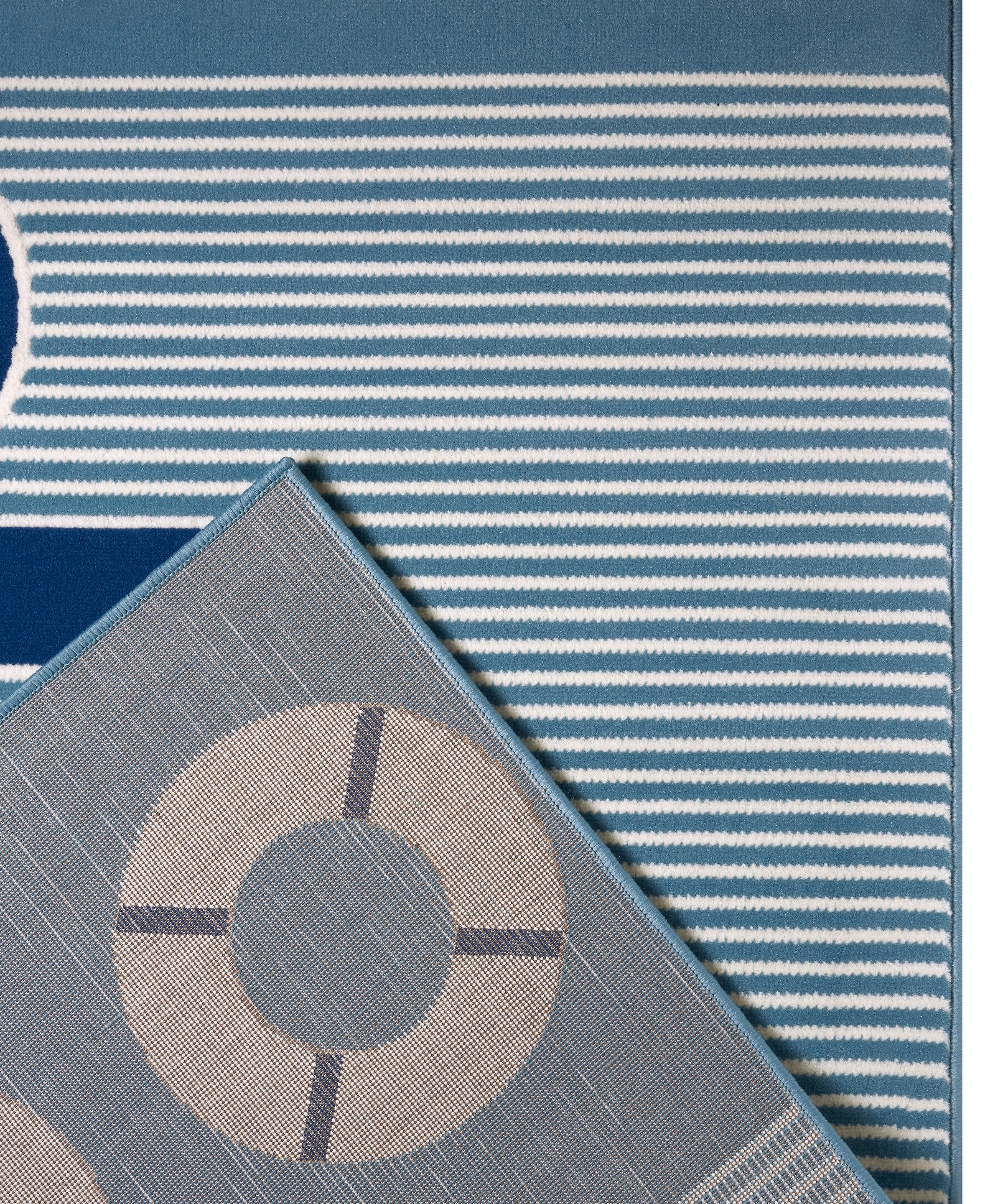 HANSE Home Kinderteppich »Take a Cruise«, rechteckig, 9 mm Höhe, Motiv Anker, Rettungsring, Maritim, Kurzflor
