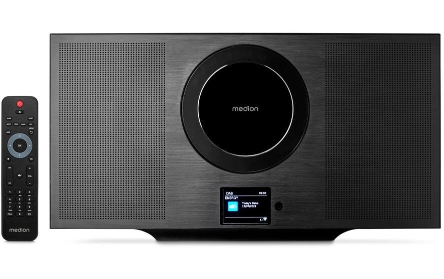Medion® Stereoanlage »P66348 Schwarz« (Bluetooth Digitalradio (DAB+)   FM-Tuner   Internetradio )
