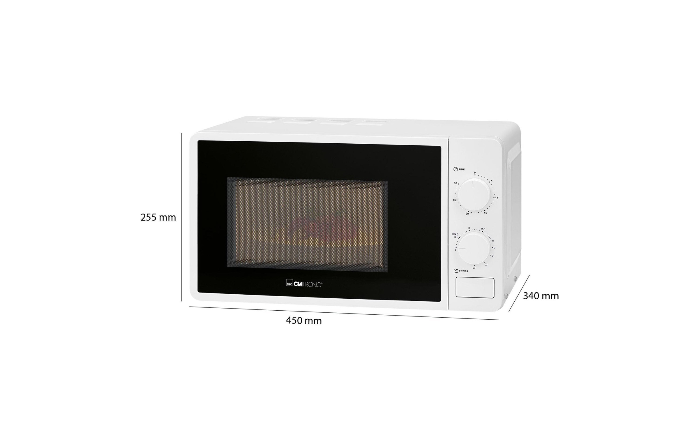 CLATRONIC Mikrowelle »MWG 792 Schwarz Weiss«, 700 W